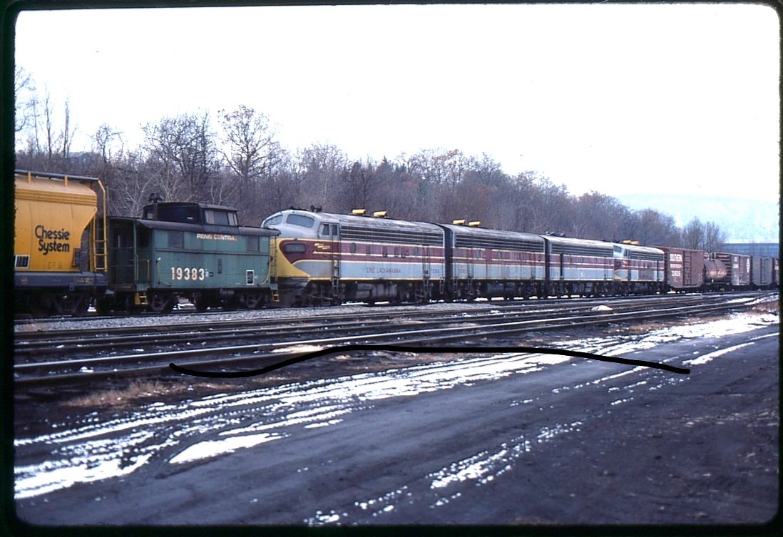 gk1739 Orig. Slide Erie Lackawanna F Units 7094, 92, 6322, 7091 Corning, NY 1976 gk1739 Orig. Slide Erie Lackawanna F Units 7094, 92, 6322, 7091 Corning, NY 1976