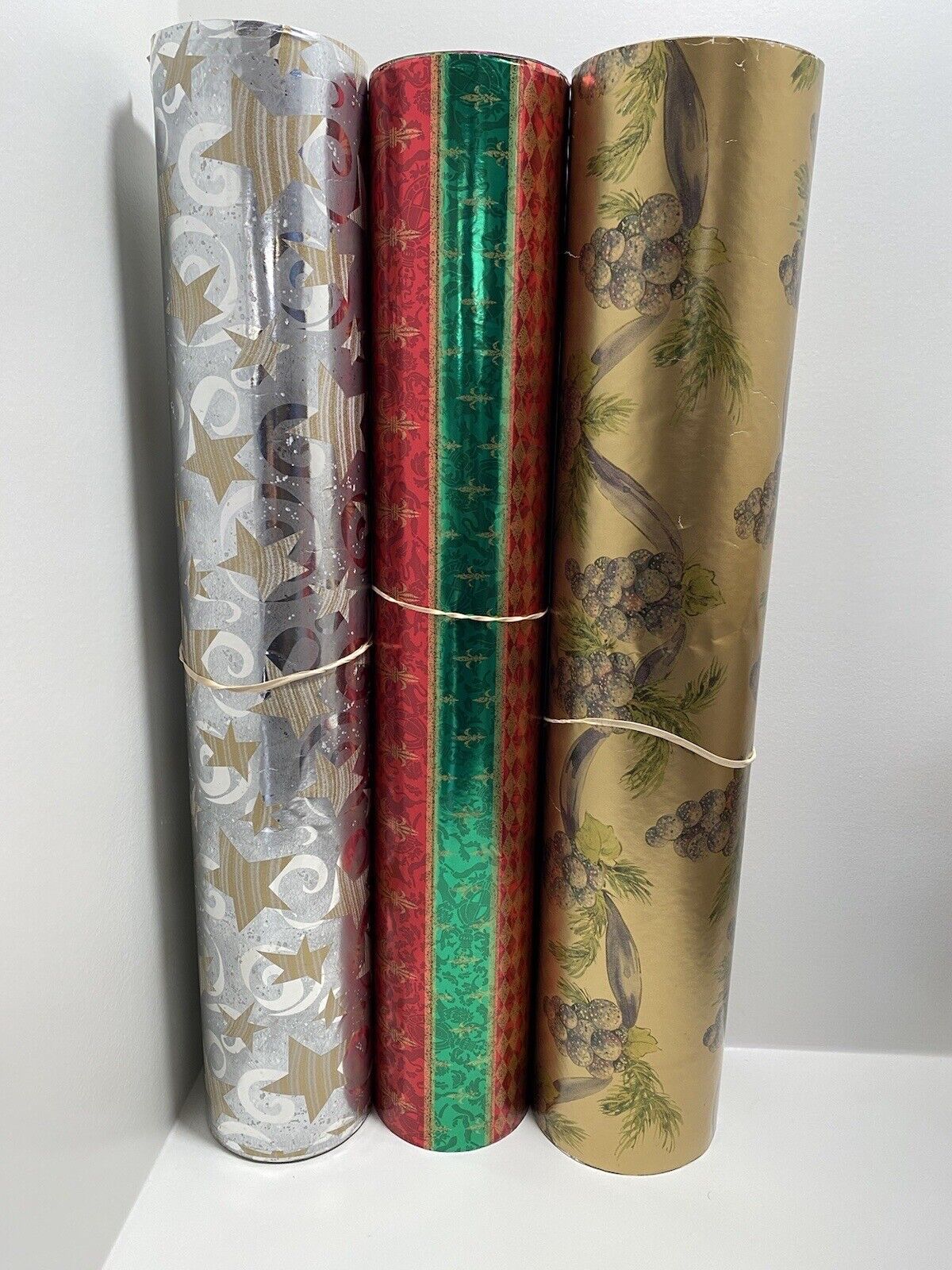 Big Heavy Holiday Gift Wrap Collection Pack Of 3 Rolls