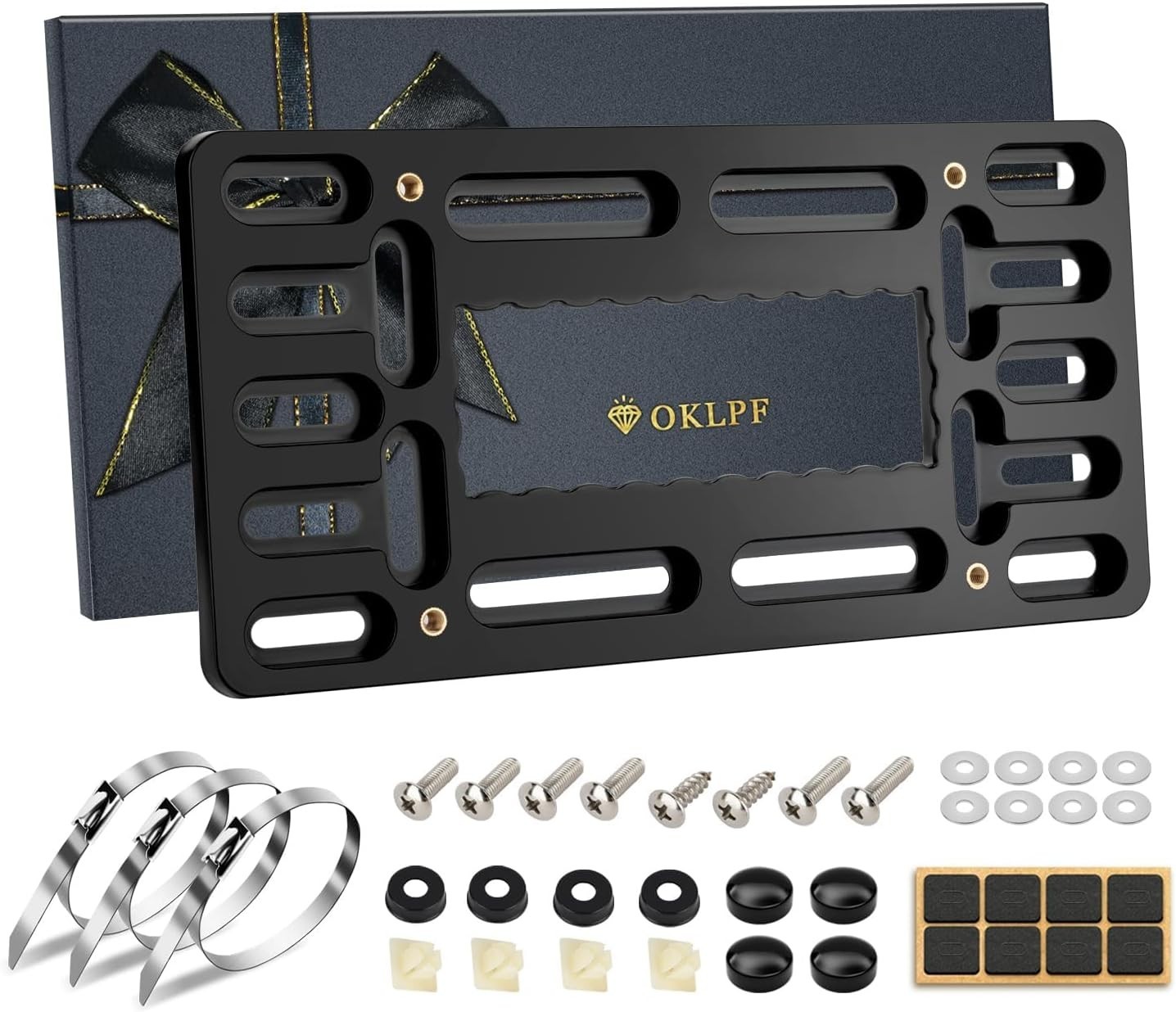 No Drill Front License Plate Bracket- Front License Plate Mounting Kit，Universal