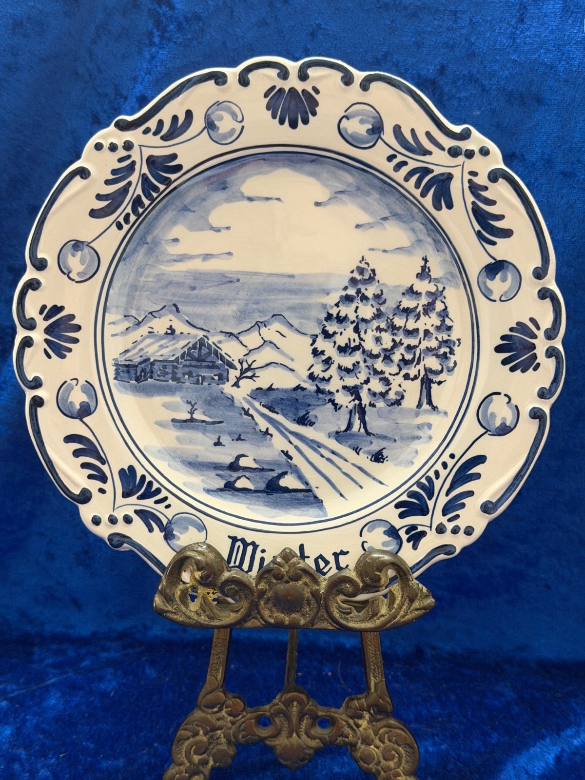 VTG Gilde Original Delft Hand-Painted 4 Seasons \