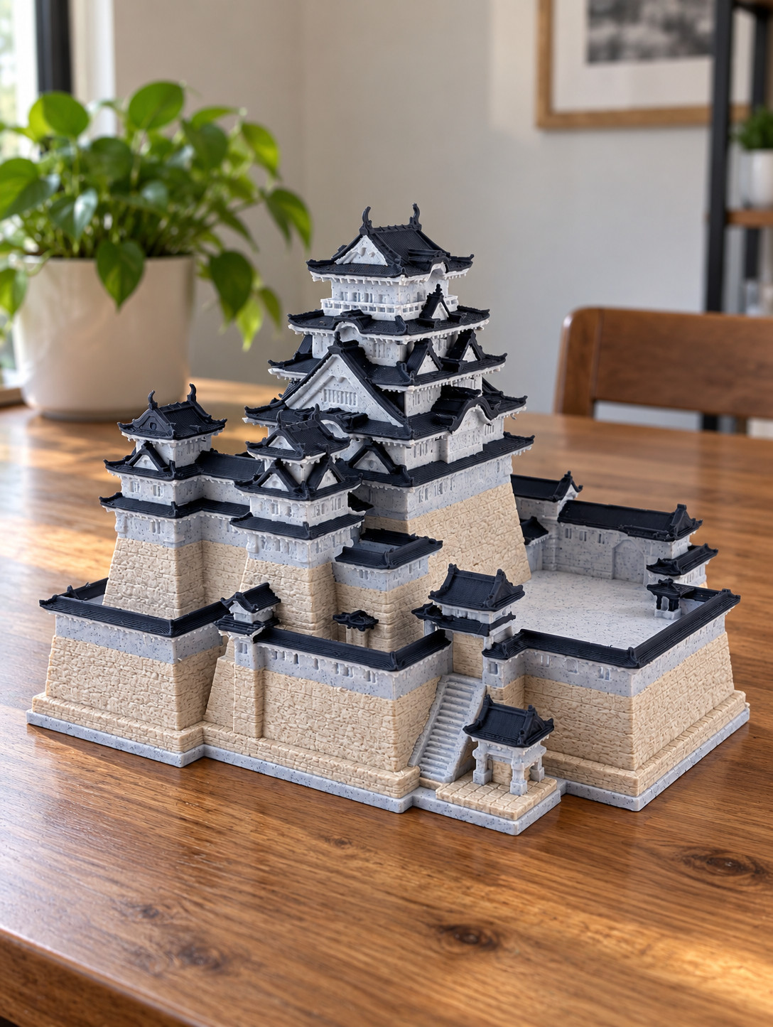 Japanese Osaka Castle PLA 3D Printed Model 6.5\