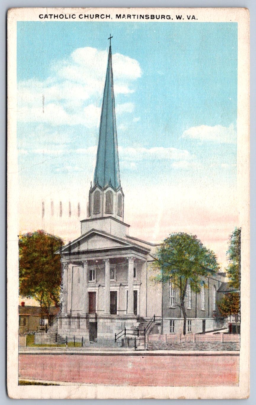K42/ Martinsburg West Virginia Postcard c1910 Catholic Church 259