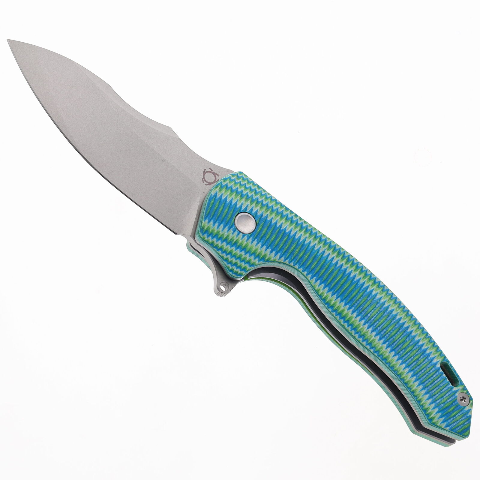 SixLeaf Folding Knife Green G10 Handle D2 Plain Edge SL-02-Green