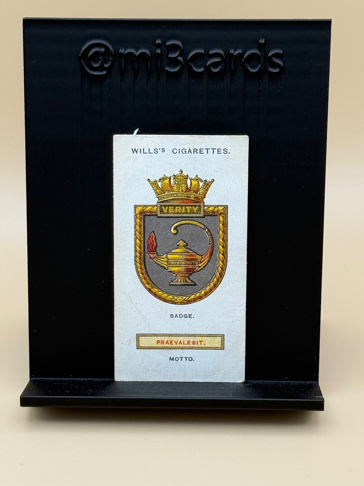 1925 Wills\'s Ships’ Badges #31 Verity, Torpedo Boat Destroyer