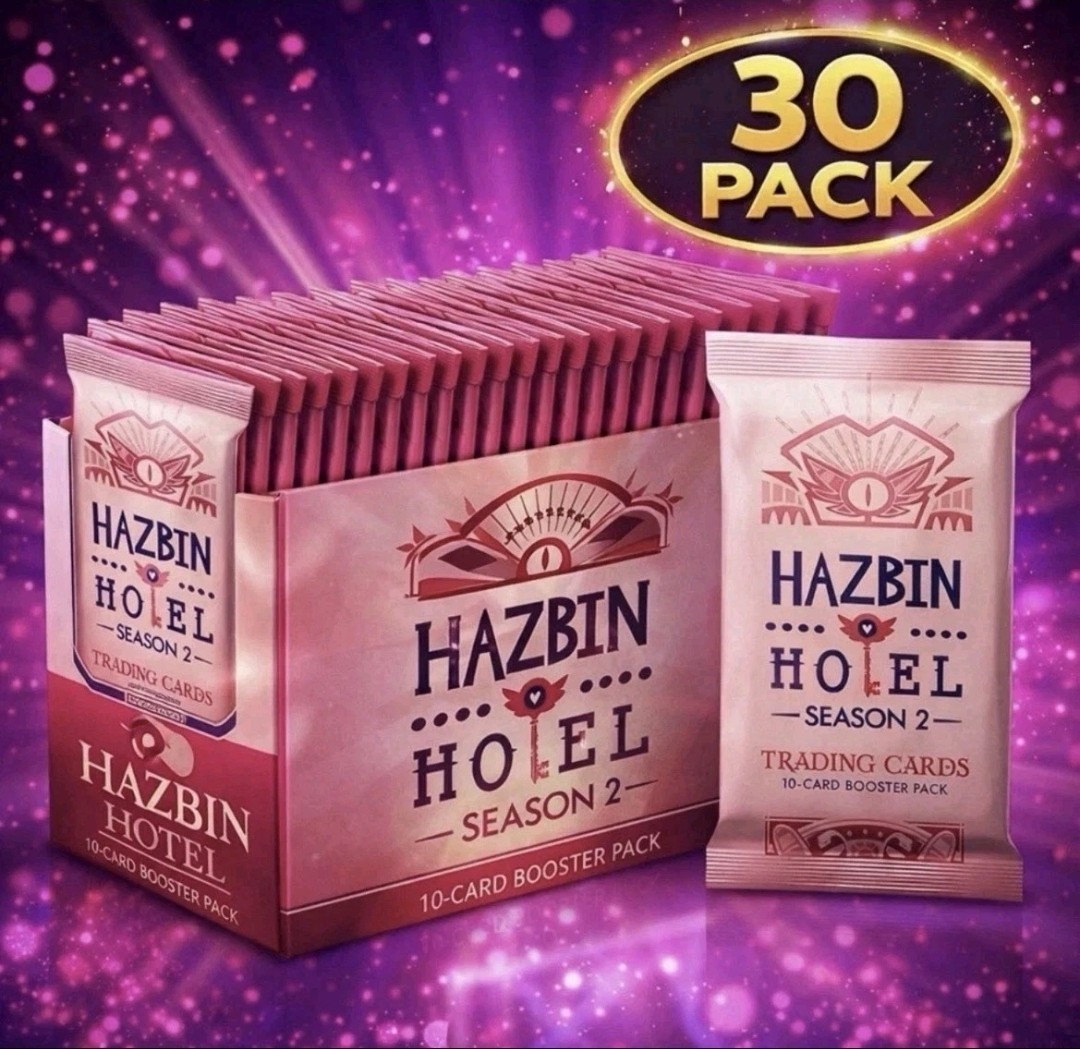 30 LOT HAZBIN HOTEL Season 2 Trading Cards 2nd Edition Booster Pack 