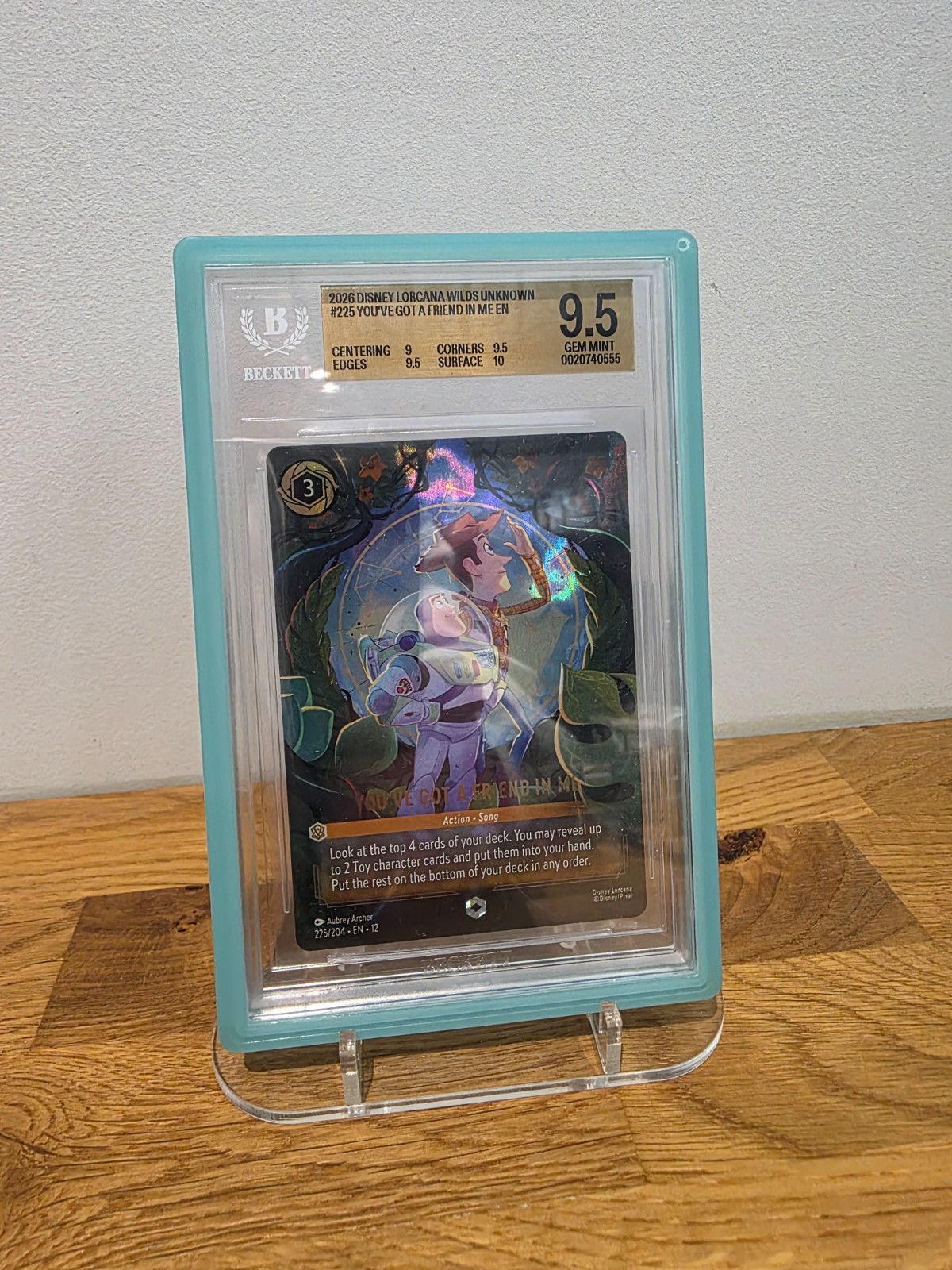 Disney Lorcana You’ve Got A Friend In Me Enchanted 225/204 - BGS 9.5 GOLD LABEL