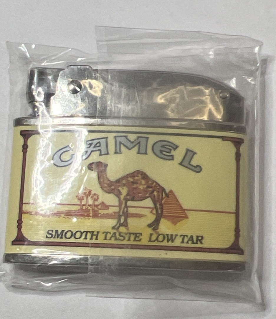 Vintage Camel Cigarette Lighter Mint In Package New Old Stock Firebird Japan