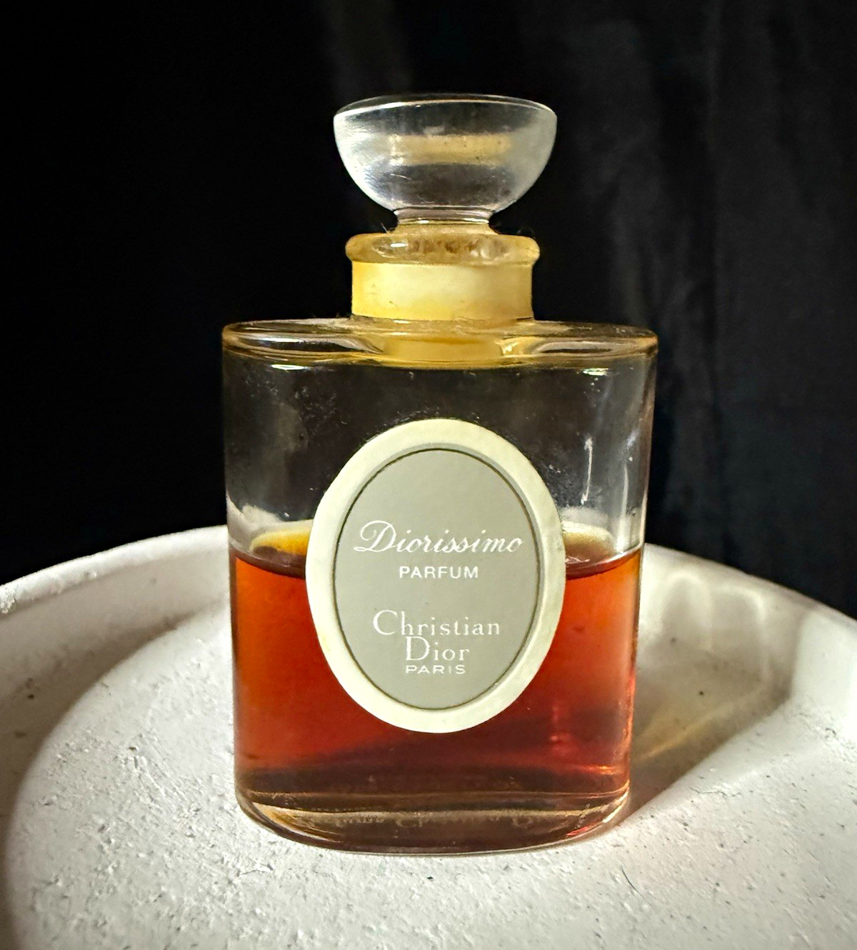 Vintage Christian Dior Diorissimo Pure Parfum Extrait 15ml 0.5oz Splash 1970s Vintage Christian Dior Diorissimo Pure Parfum Extrait 15ml 0.5oz Splash 1970s