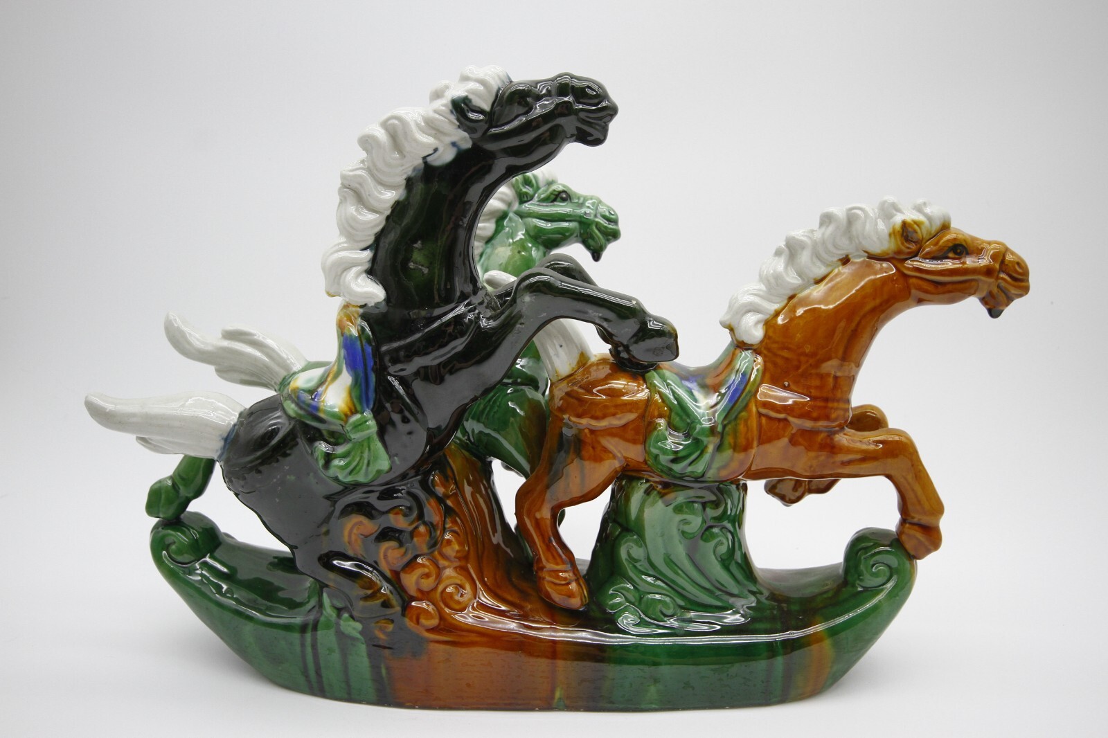 Horses Ceramic \'Three Galloping Horses\' Tang Sacai  11\