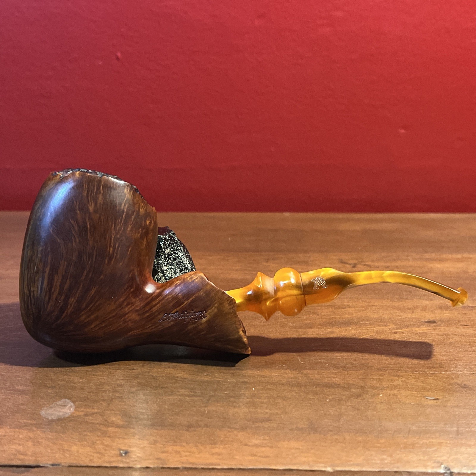 Vintage L'Artigiano Freehand Estate Pipe #2 Hand Made Italy