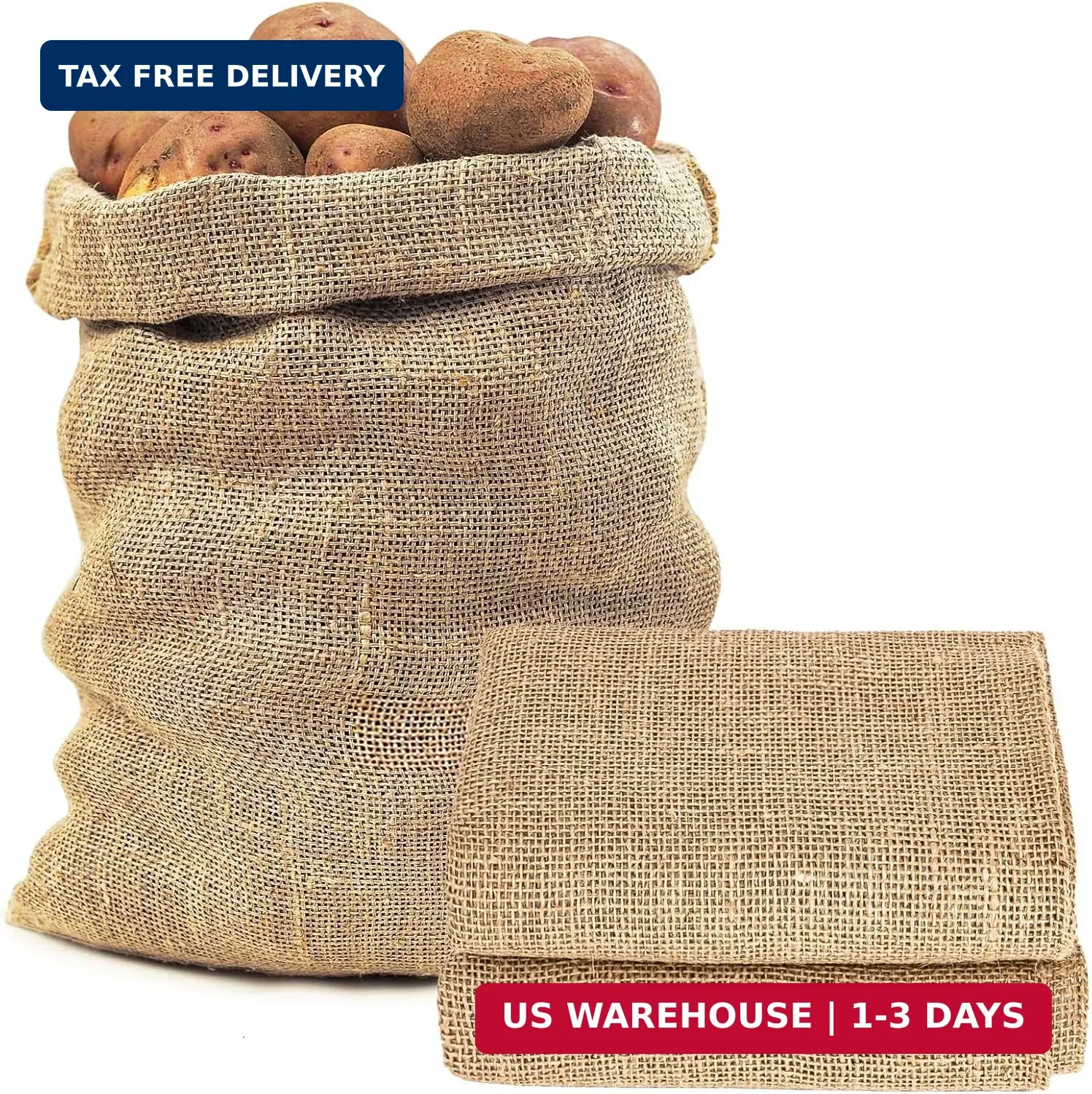 MAQIHAN Burlap Bags for Plants - 2 PCS Large Burlap Sack, 18.5 x 27.5 Inch | Pot MAQIHAN Burlap Bags for Plants - 2 PCS Large Burlap Sack, 18.5 x 27.5 Inch | Pot
