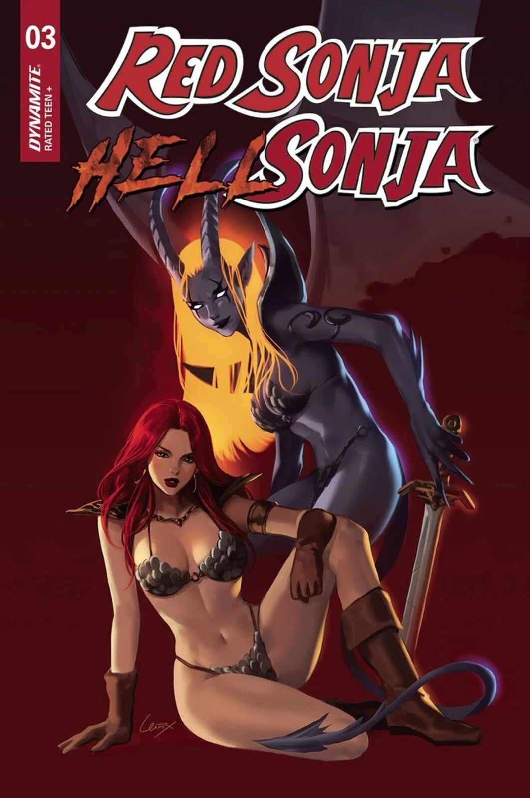 Red Sonja Hell Sonja #3 2023 Leirix Cover B Dynamite Entertainment NM