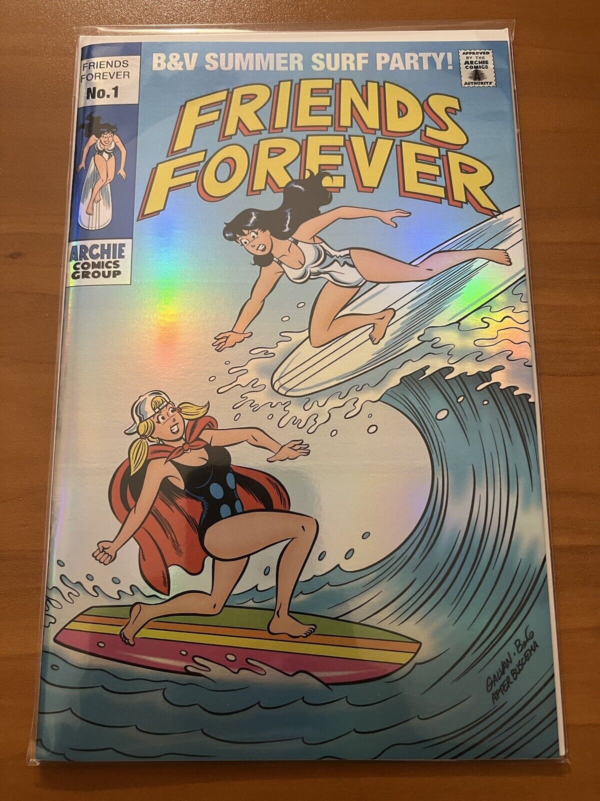 Archie Betty Veronica FRIENDS FOREVER SUMMER FOIL Variant Silver Surfer Thor