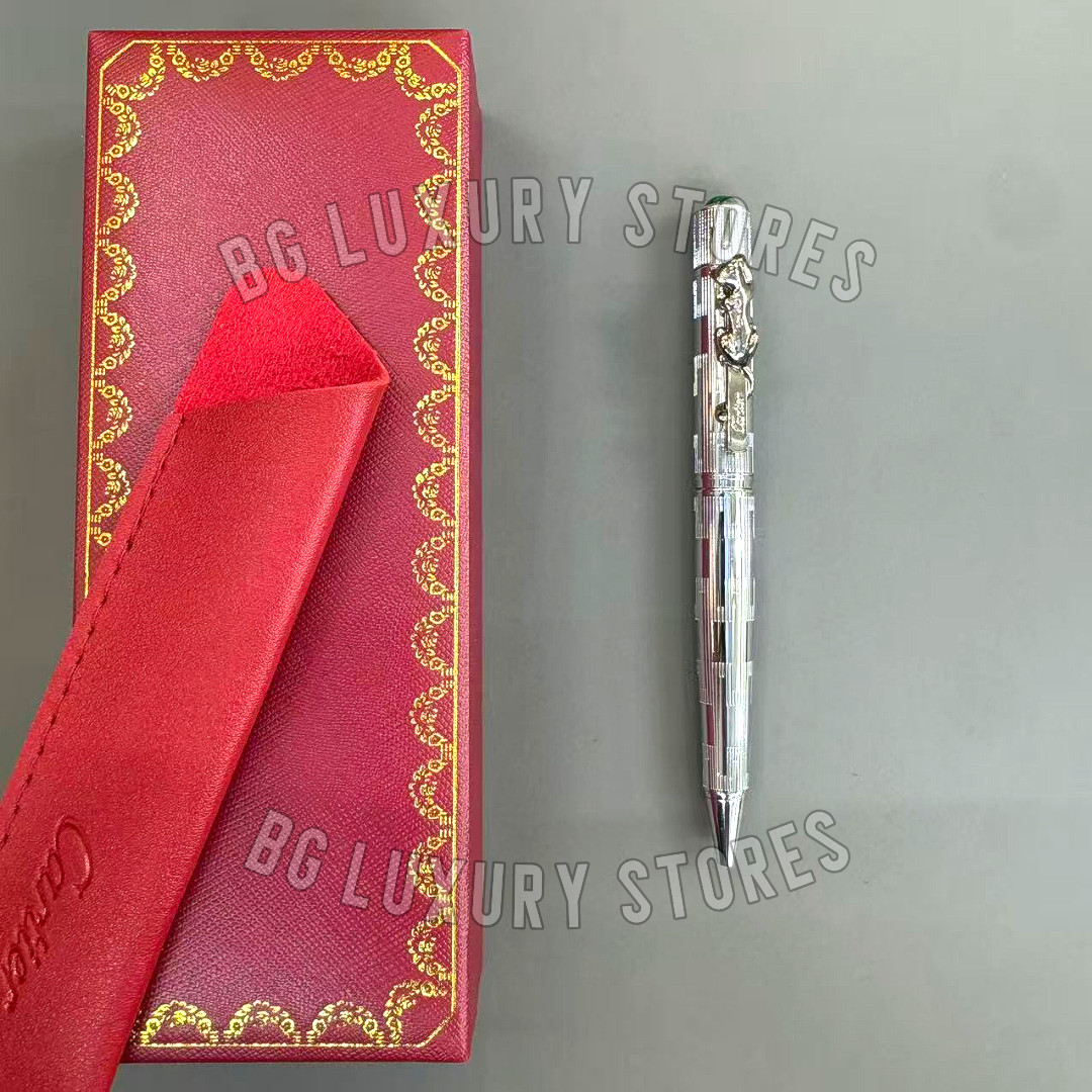 CARTIER Panthère Large Sterling Silver Limited Edition Ballpoint Pen Rare CARTIER Panthère Large Sterling Silver Limited Edition Ballpoint Pen Rare