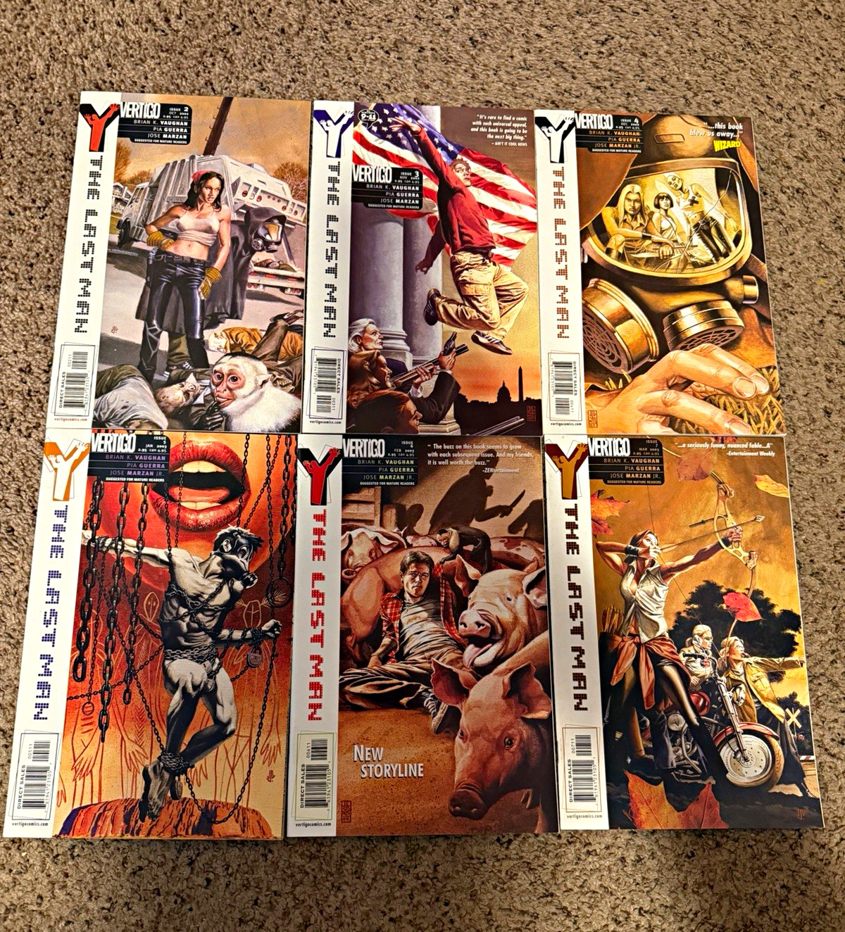 Y The Last Man #2-27 Lot Vertigo Brian K Vaughan Pia Guerra 26 Issue Run