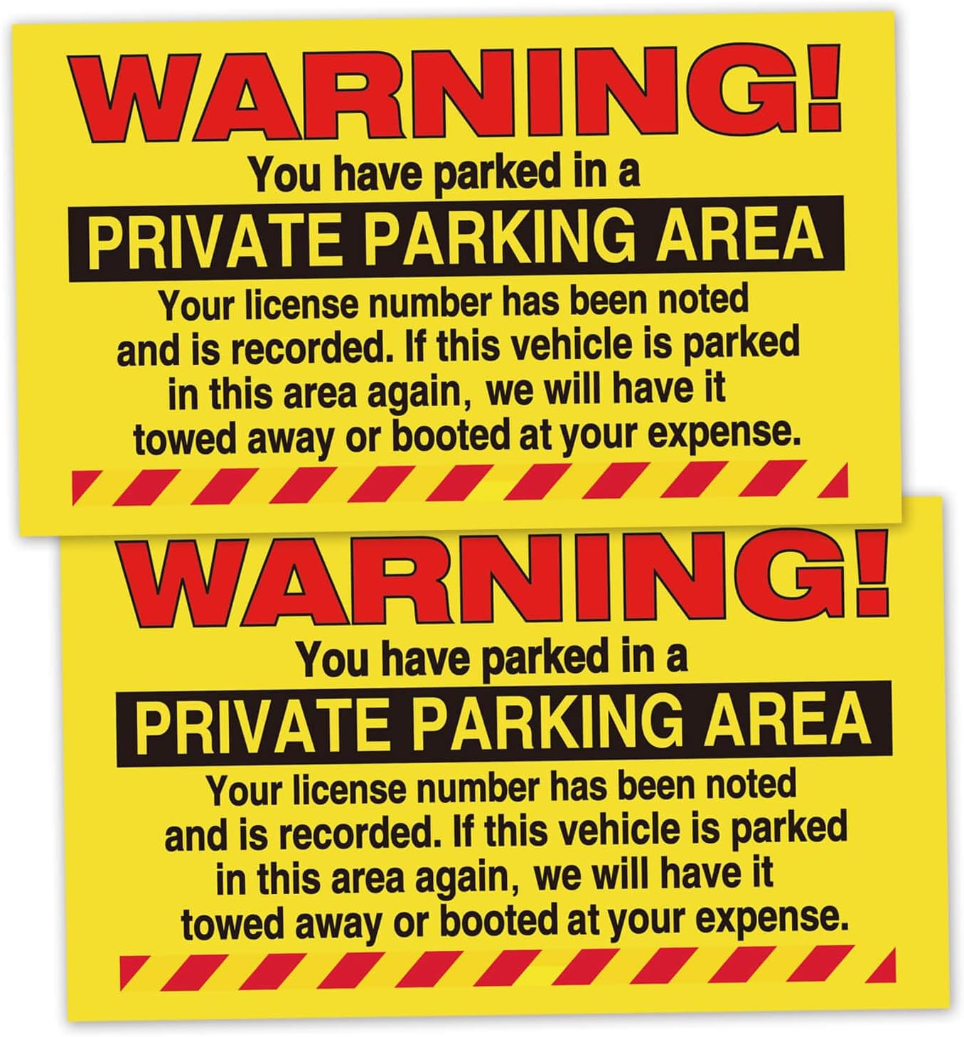 50 Parking Violation Stickers, 5 50 Parking Violation Stickers, 5