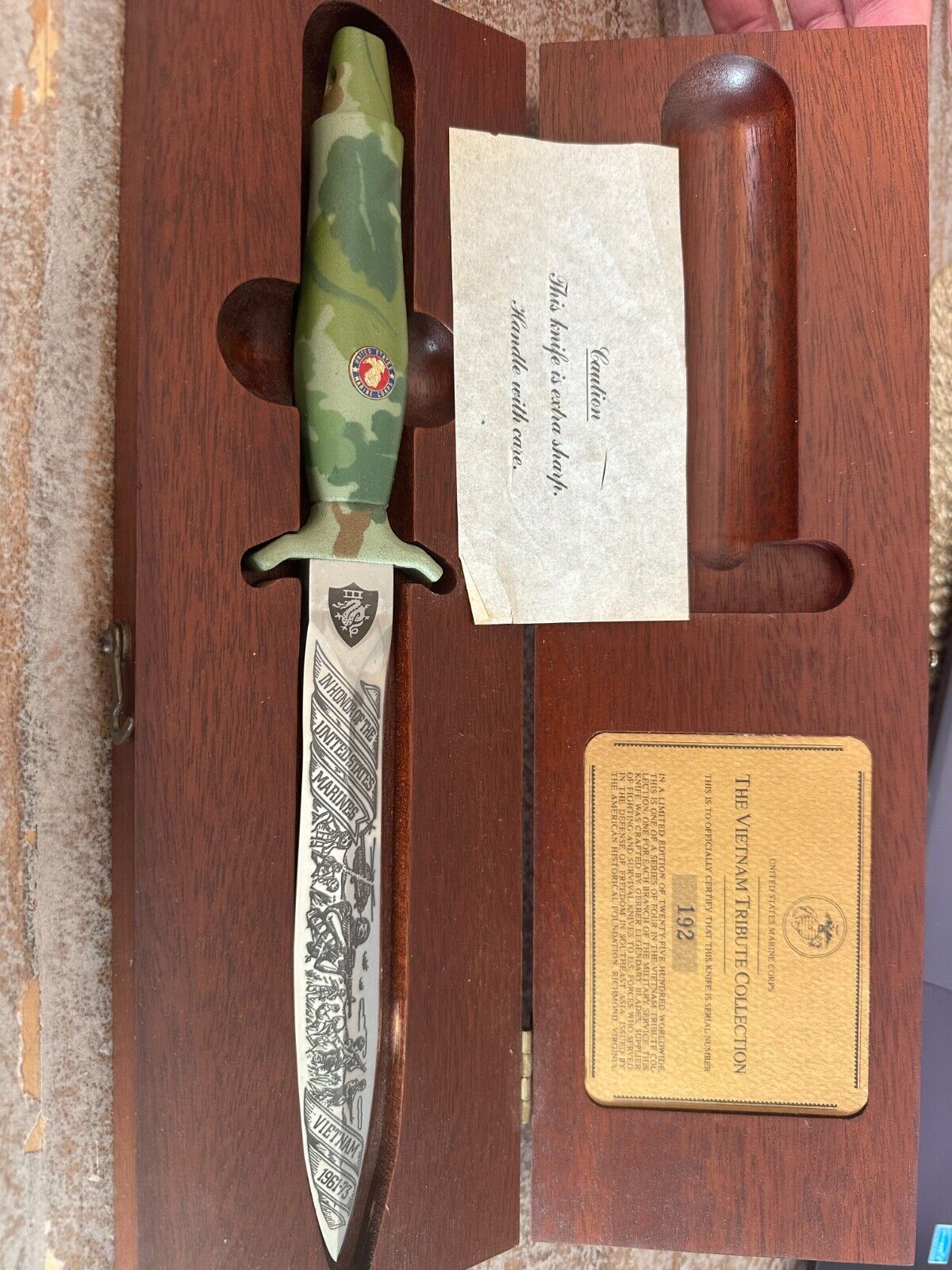 USMC Gerber The Vietnam Tribute Collection Knife