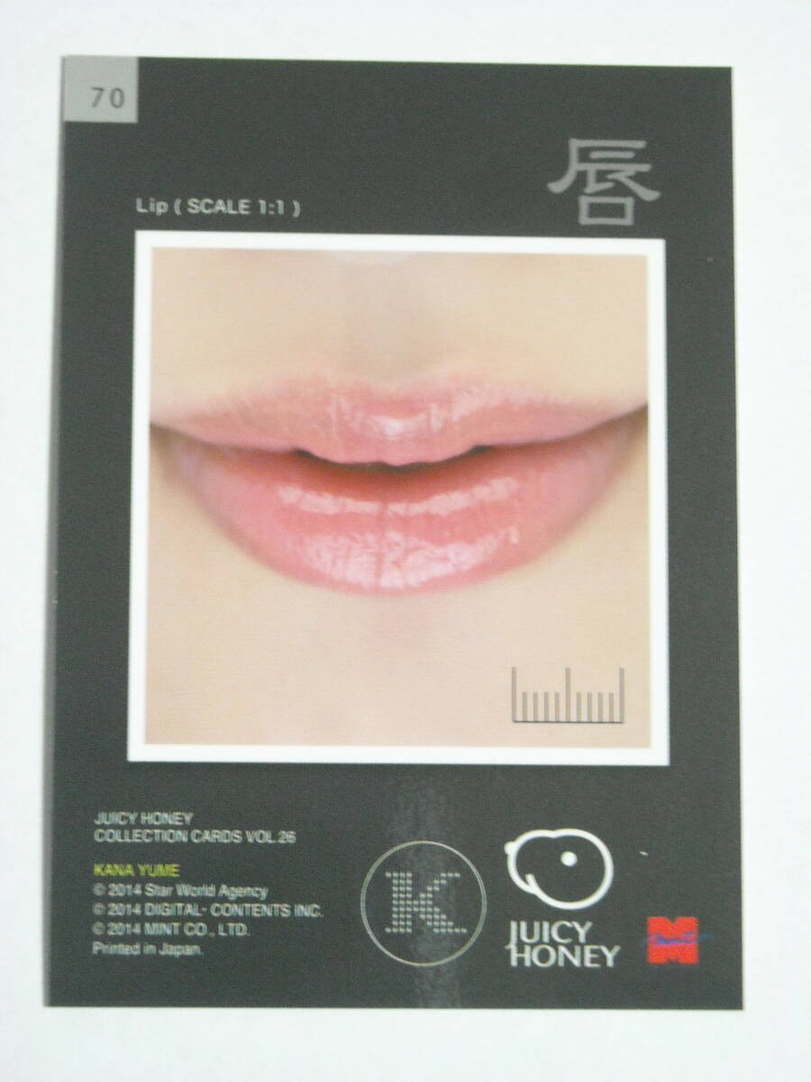 Kana Yume Regular Number #70 2014 Juicy Honey 26 Single Card Trading Card