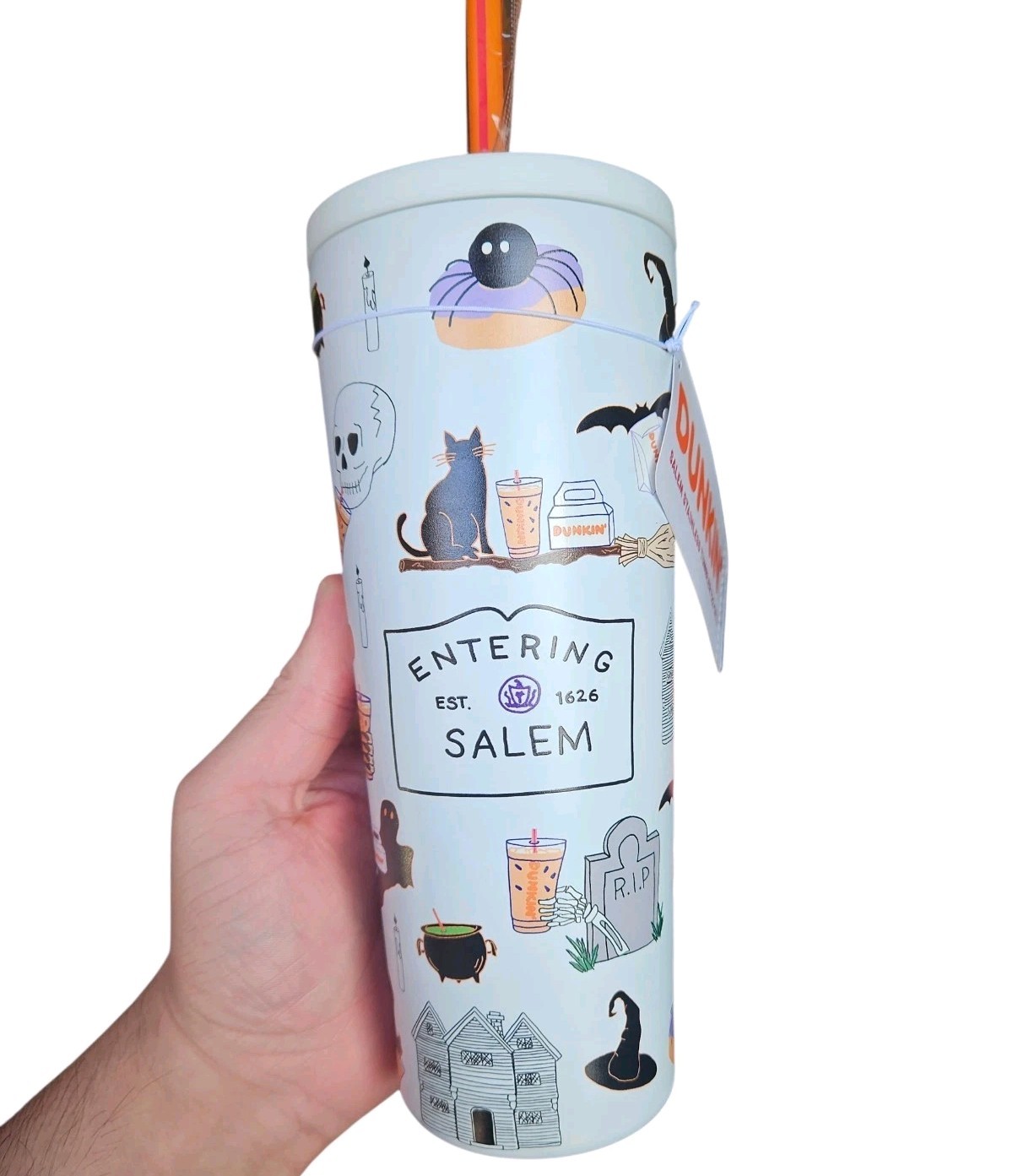 NEW 2026 Dunkin Donuts Salem MA Limited Edition Stainless Steel 20oz Tumbler NWT
