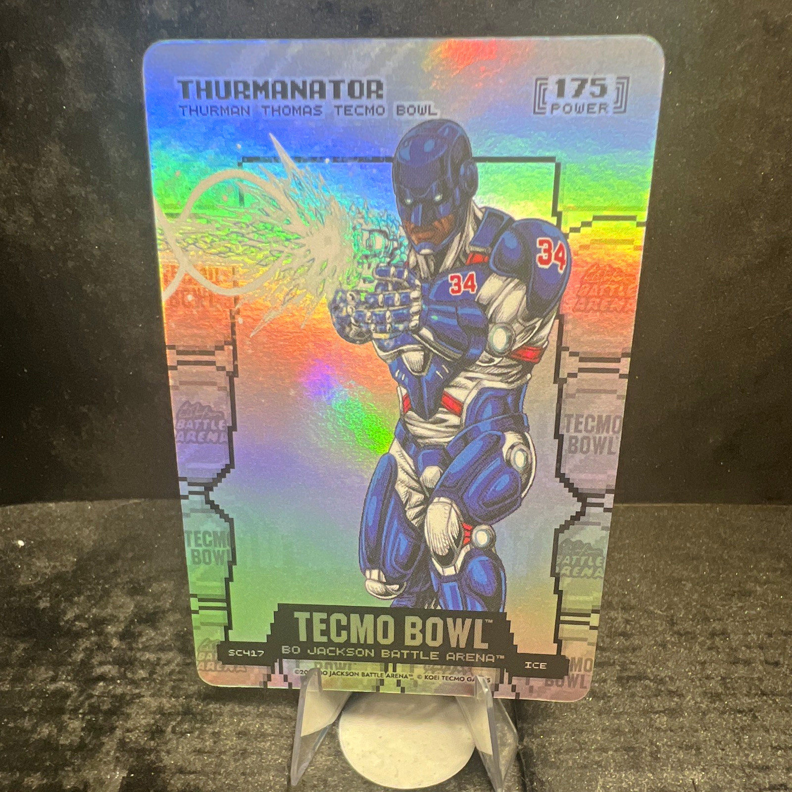 HTH 2020 Tecmo Bowl Bo Jackson Battle Arena Thurmanator Ice Hologram SCH27