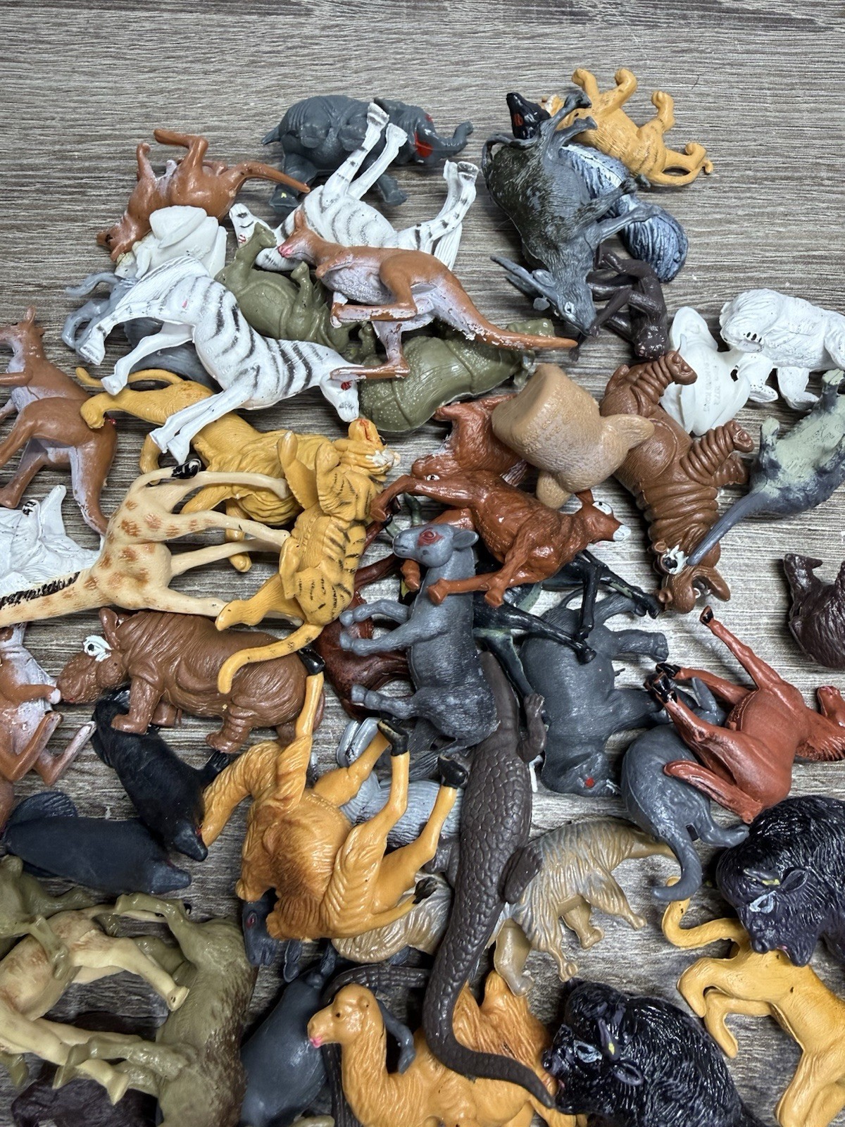 Vintage 1972 RAE Hong Kong Animal Figurines – 54-Piece Mixed Lot Rare 70’s Toys
