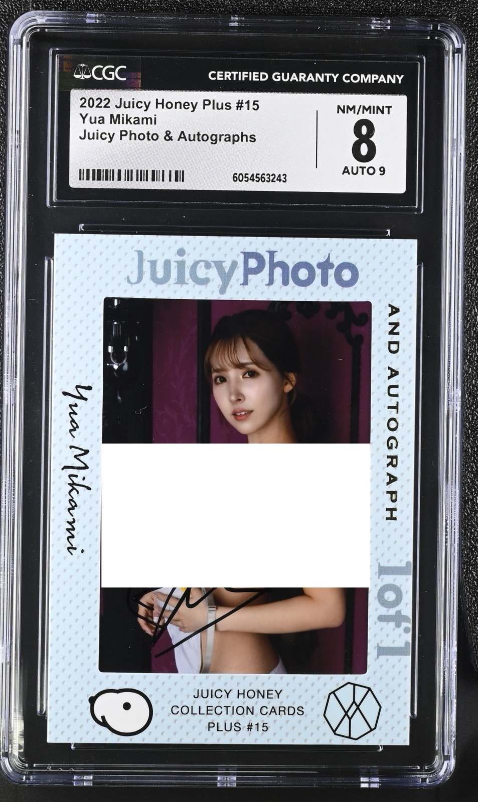 Ⓡ【Yua Mikami】【CGC 8/9】2022 Juicy Honey Plus #15 Juicy Photo & Auto 1/1