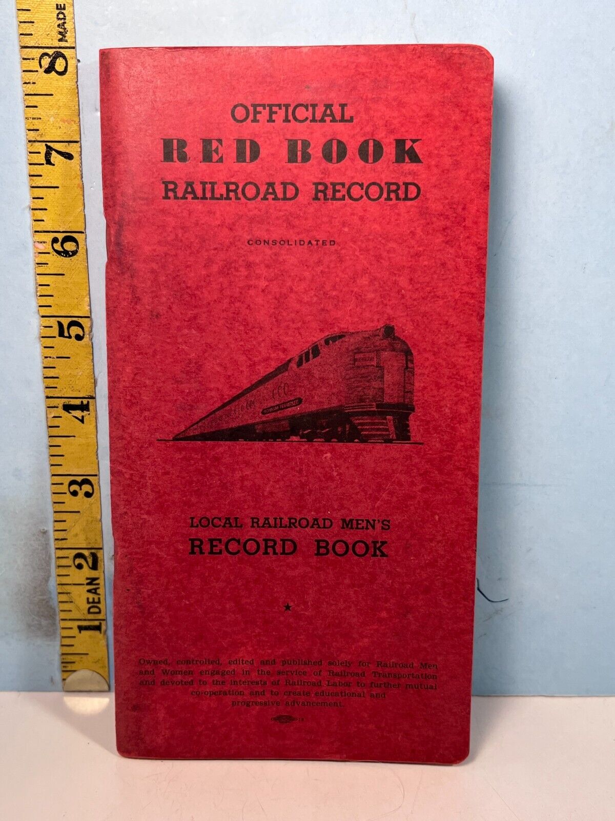 Vintage Official Red Book Railroad Record Lodge 143 Firemen & Enginemen Fresno