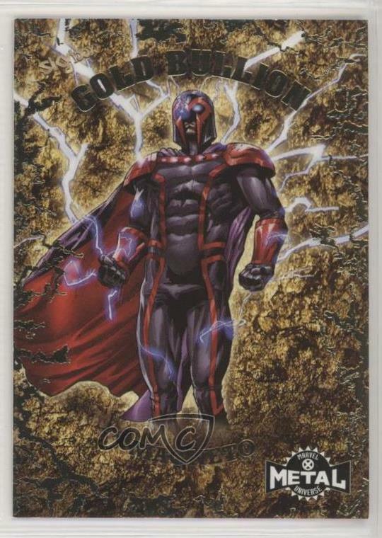 2020 Marvel X-Men Metal Universe Gold Bullion Achievements Magneto #GB-2 o8j