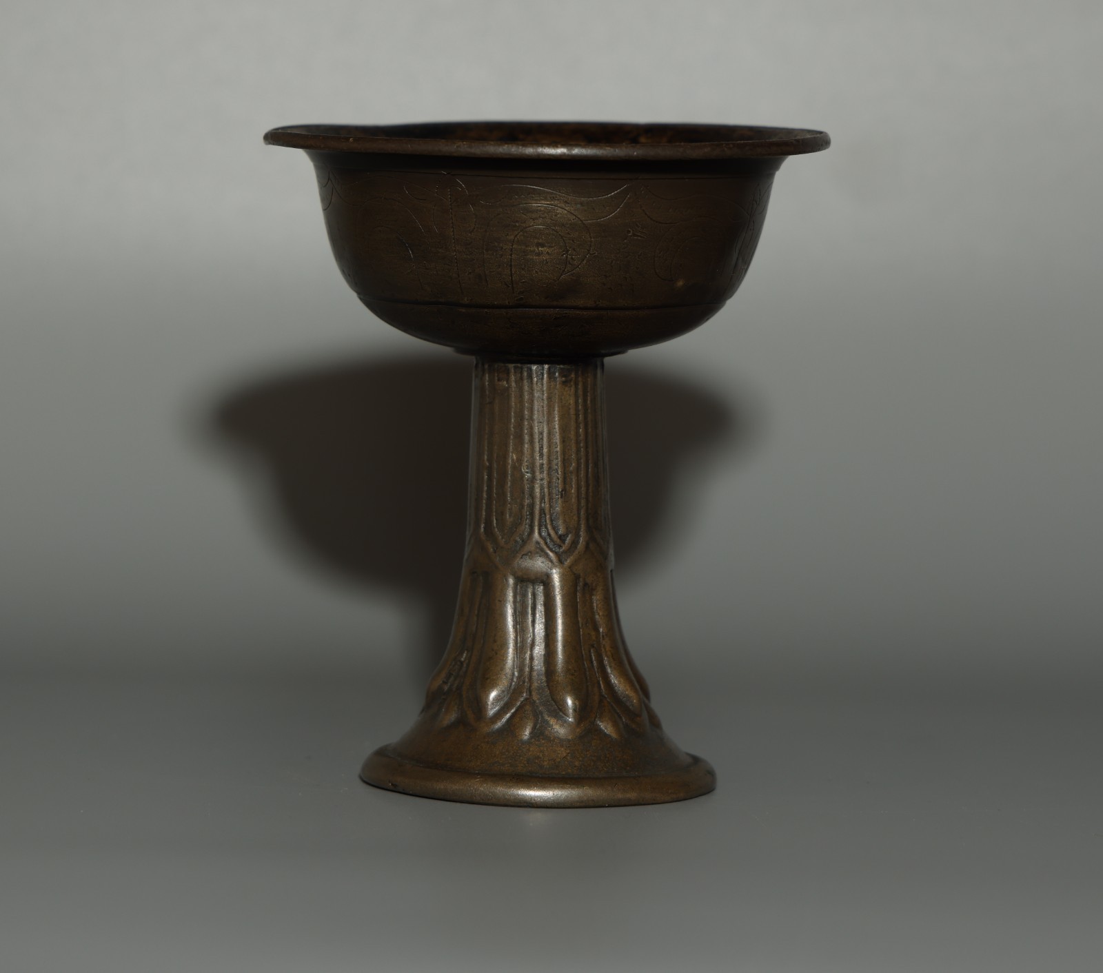 Real Rare Nice Tibet 16th Century Old Antique Buddhist Alloy Copper Butter Lamp