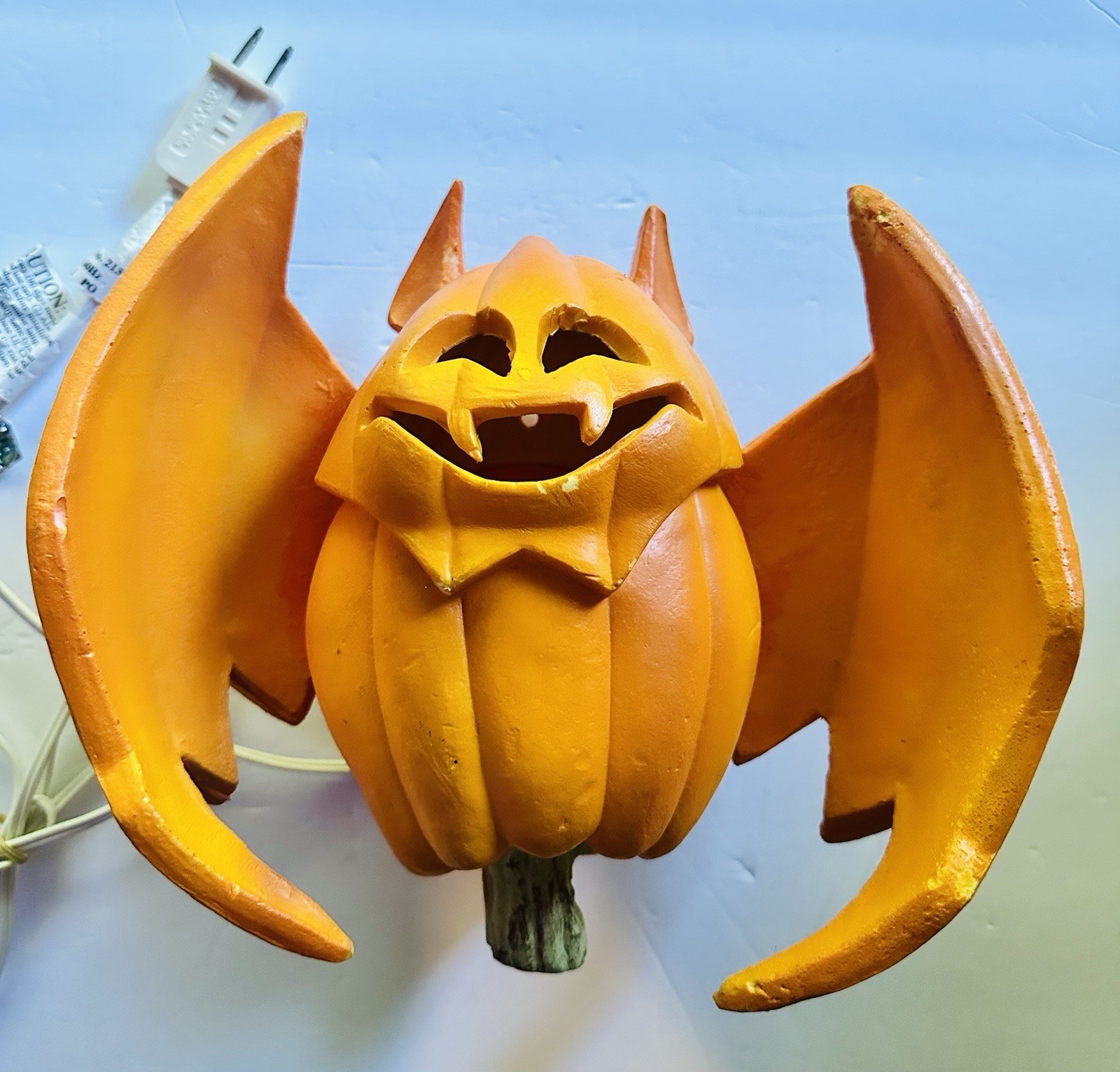 1995 Trendmasters VAMPIRE BAT Pumpkin Foam Blow Mold Light Halloween