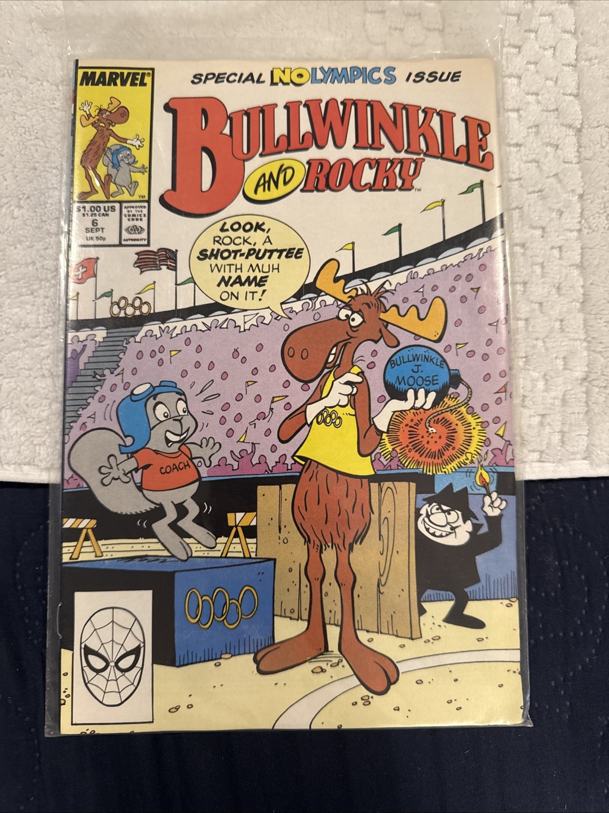 *BULLWINKLE AND ROCKY #6*MARVEL COMICS*SEP 1988*NM *BULLWINKLE AND ROCKY #6*MARVEL COMICS*SEP 1988*NM
