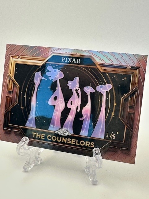 2025 Topps Pixar Gold The Counselors Rose Gold Gilded RayWave Etch Refractor /5