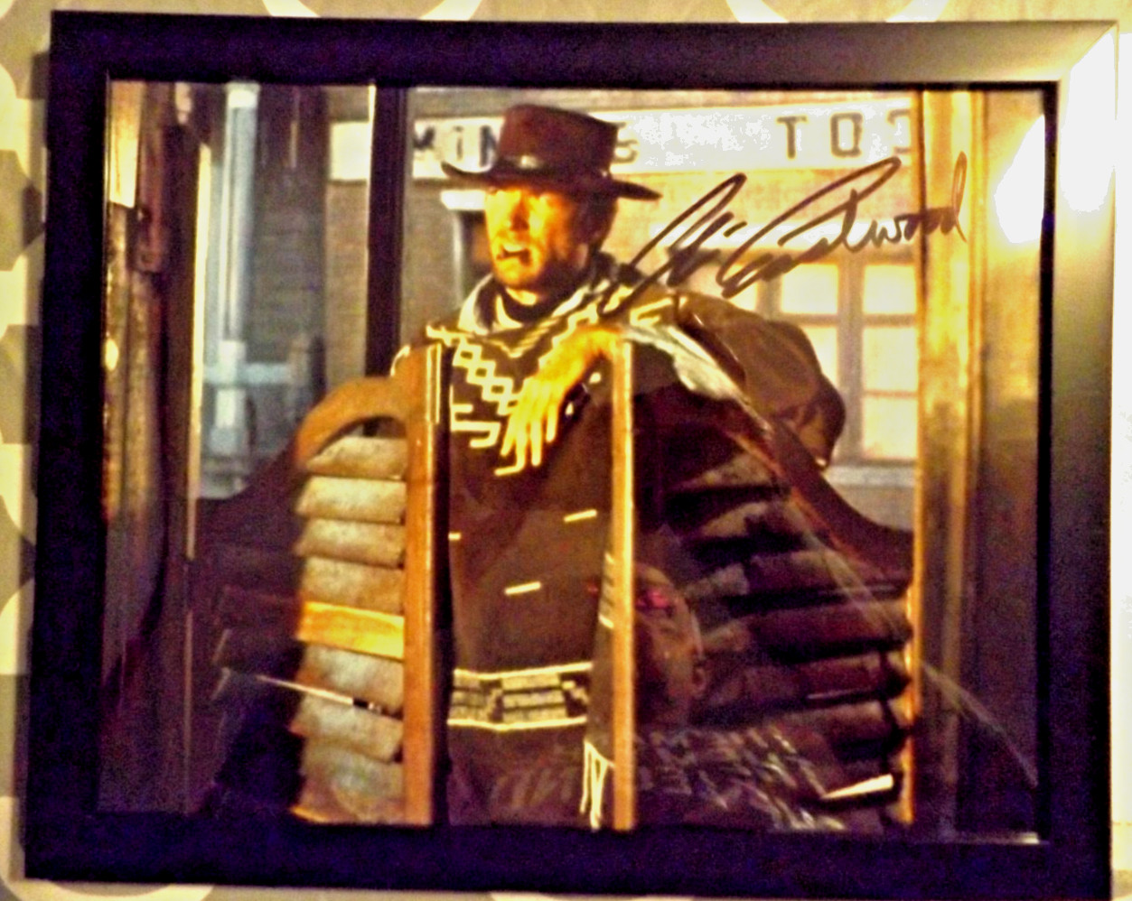 Clint Eastwood Signed - The Good Bad & Ugly  8x10 Pic  SIGNED & Framed W/COA