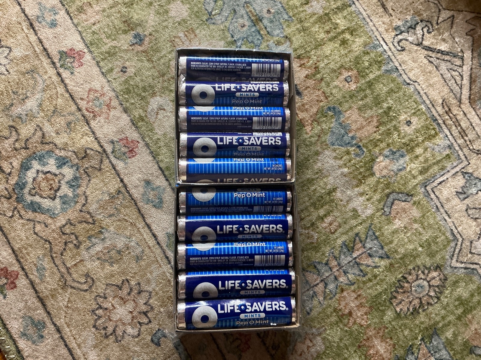 SET OF 20  Roll Of  PEPOMINT  PEP O MINT  Lifesavers Hard Candy 2010s vintage