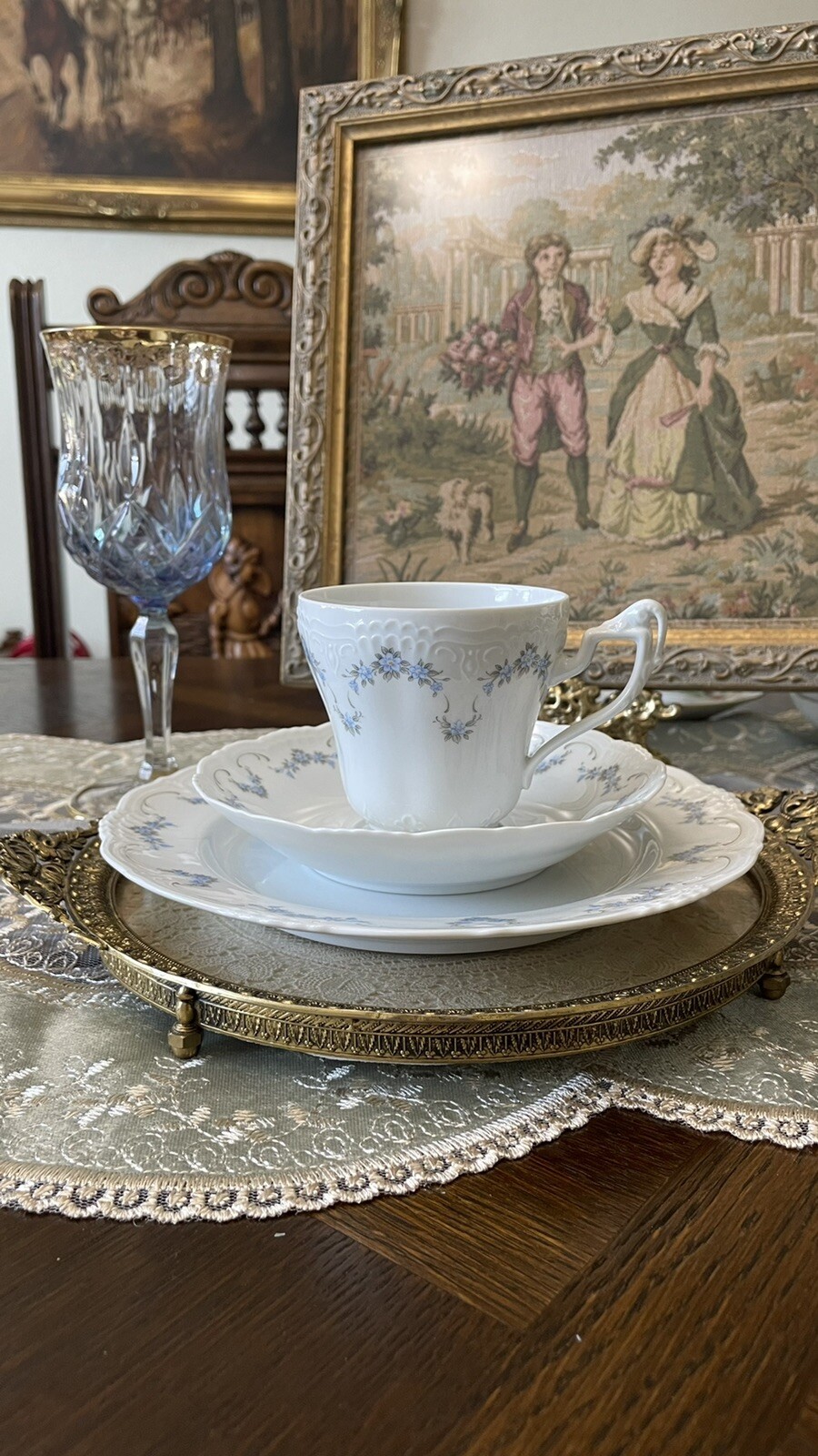 Vintage Königl pr. Tettau Bavaria Tea Cup&Saucer Sets