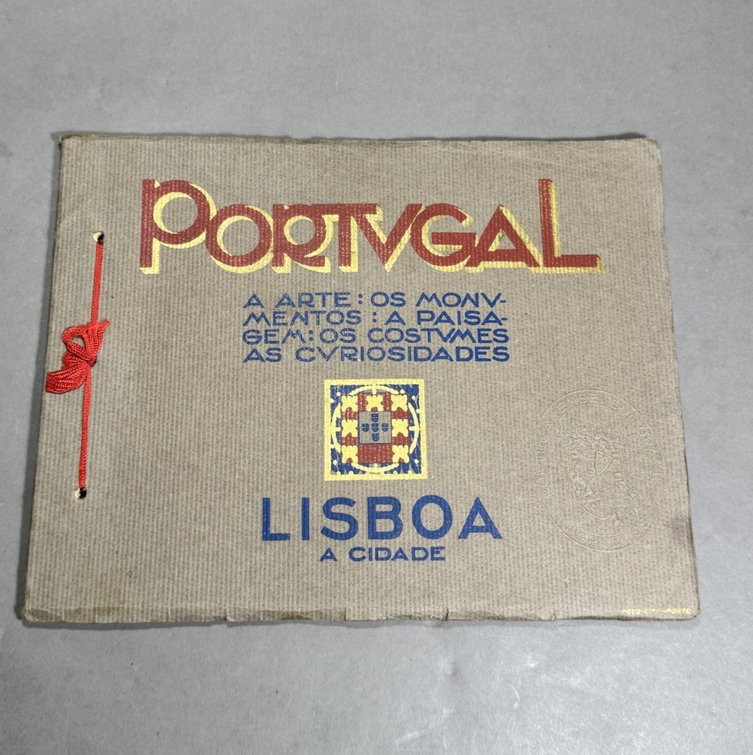 Vintage Lisbon Lisboa Portugal Souvenir Travel Picture Booklet Guide