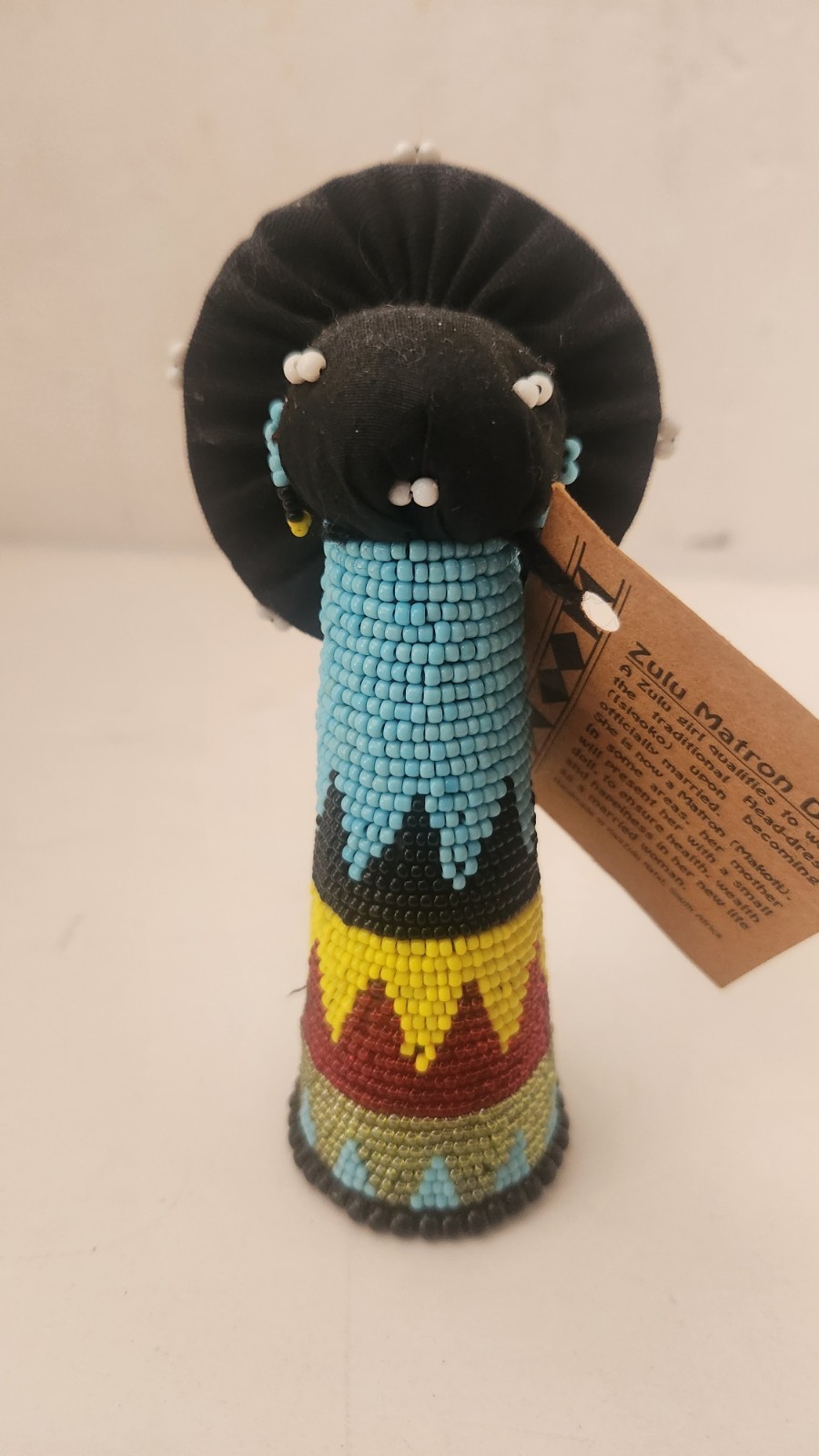 Vintage Zulu Matron Doll Beaded 5.5\