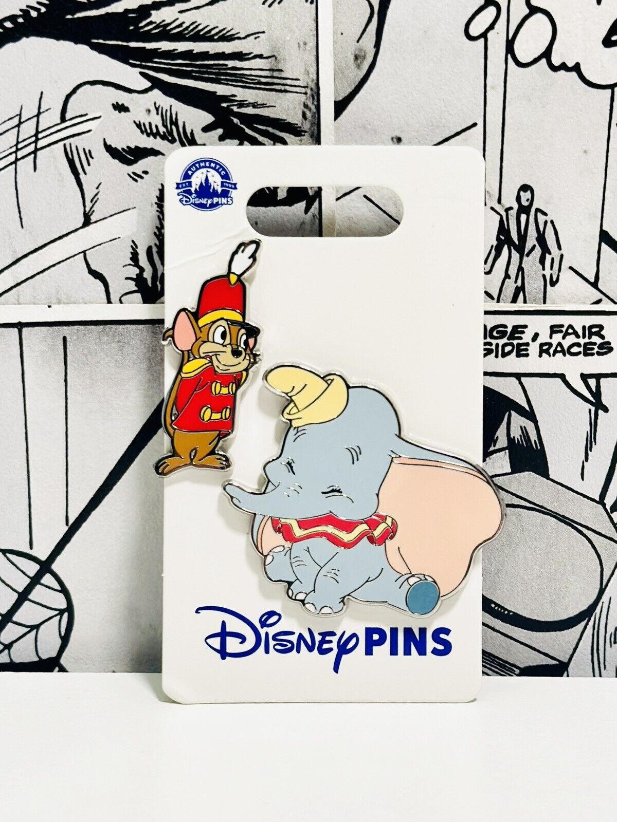 Disney Parks - Disney Pin - Dumbo &  Timothy J. Mouse Set OE
