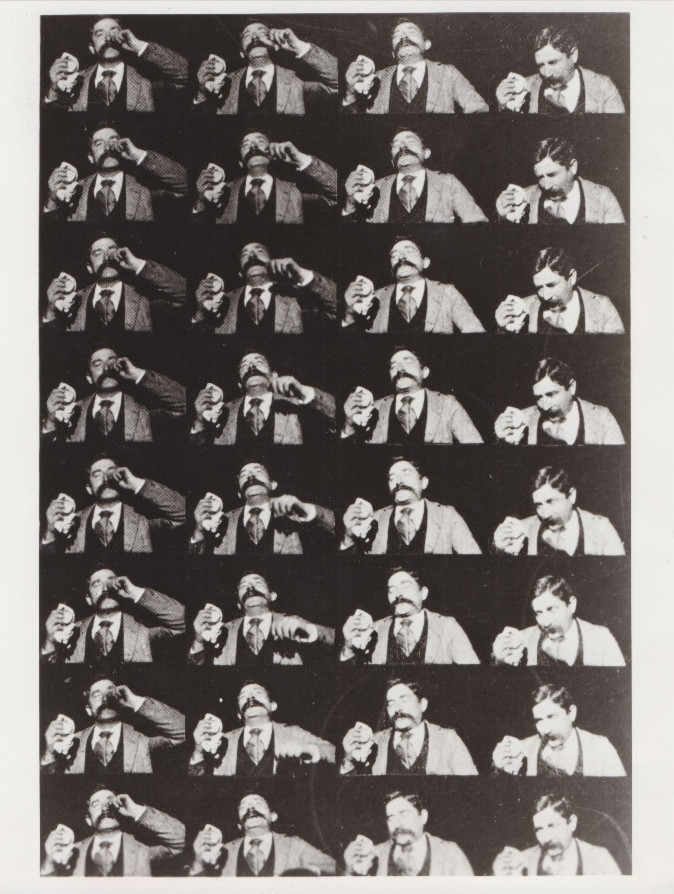 1986 Press Photo Oldest Film Footage of Thomas Edison Assistant Fred Ott in 1894