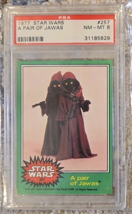 PSA 8 1977 Star Wars #257 A Pair of Jawas