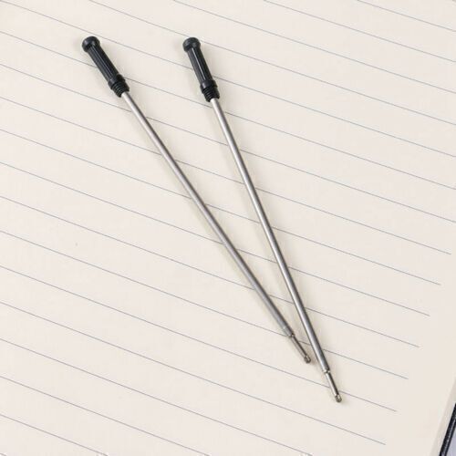 L:4.5In Ballpoint Pen Refills for Cross Pens,Medium Point,Black Ink,Pack of 20