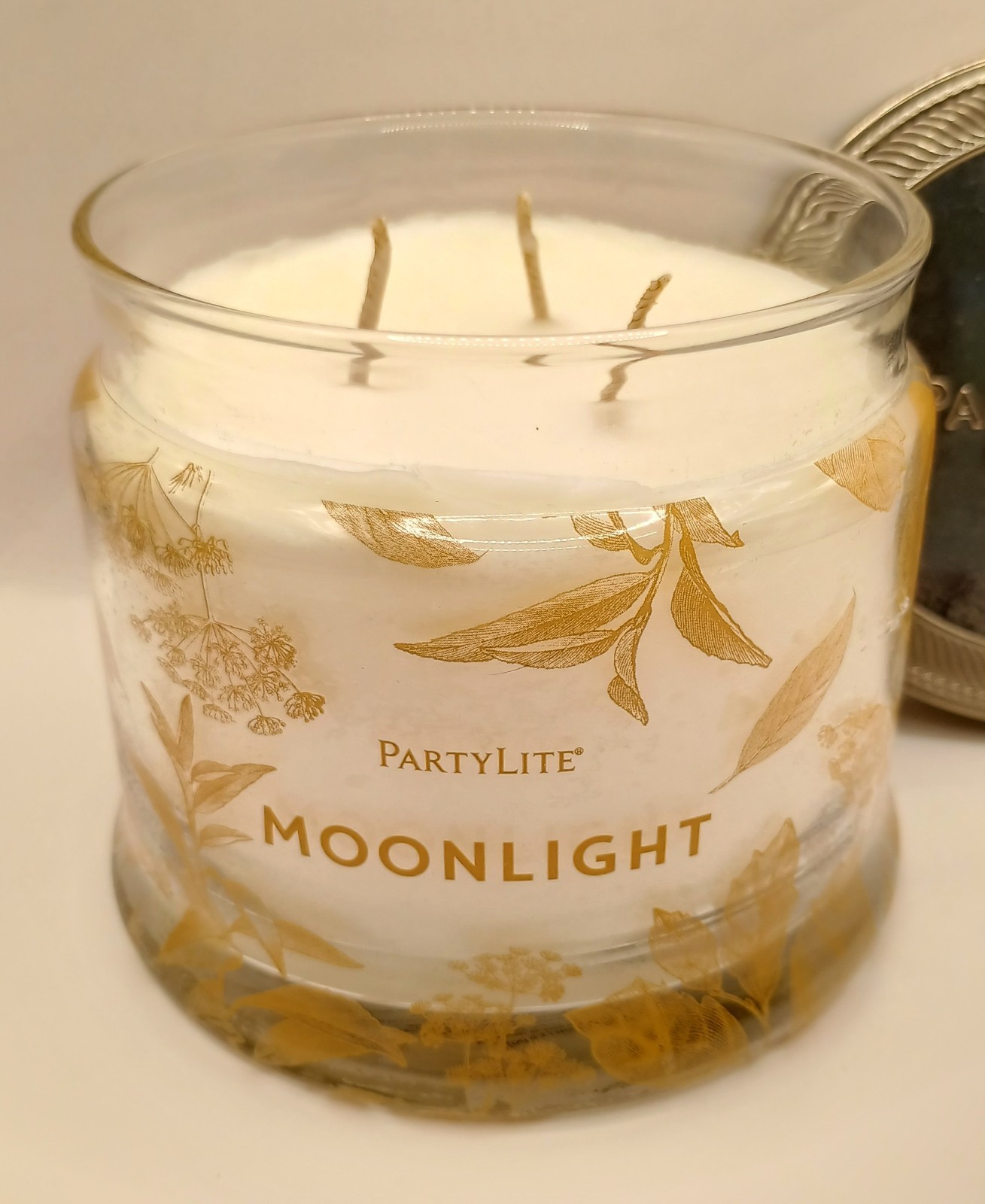 New Partylite Moonlight Clair De Lune 3-wick JAR CANDLE READ