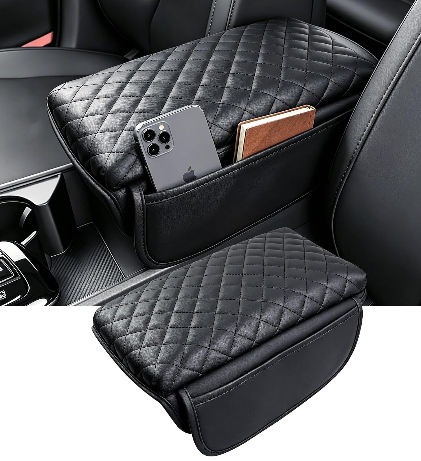 Center Console Cover for KIA Sportage 2027 2026 2025 2024 2023, 1.2-Inch Thick P