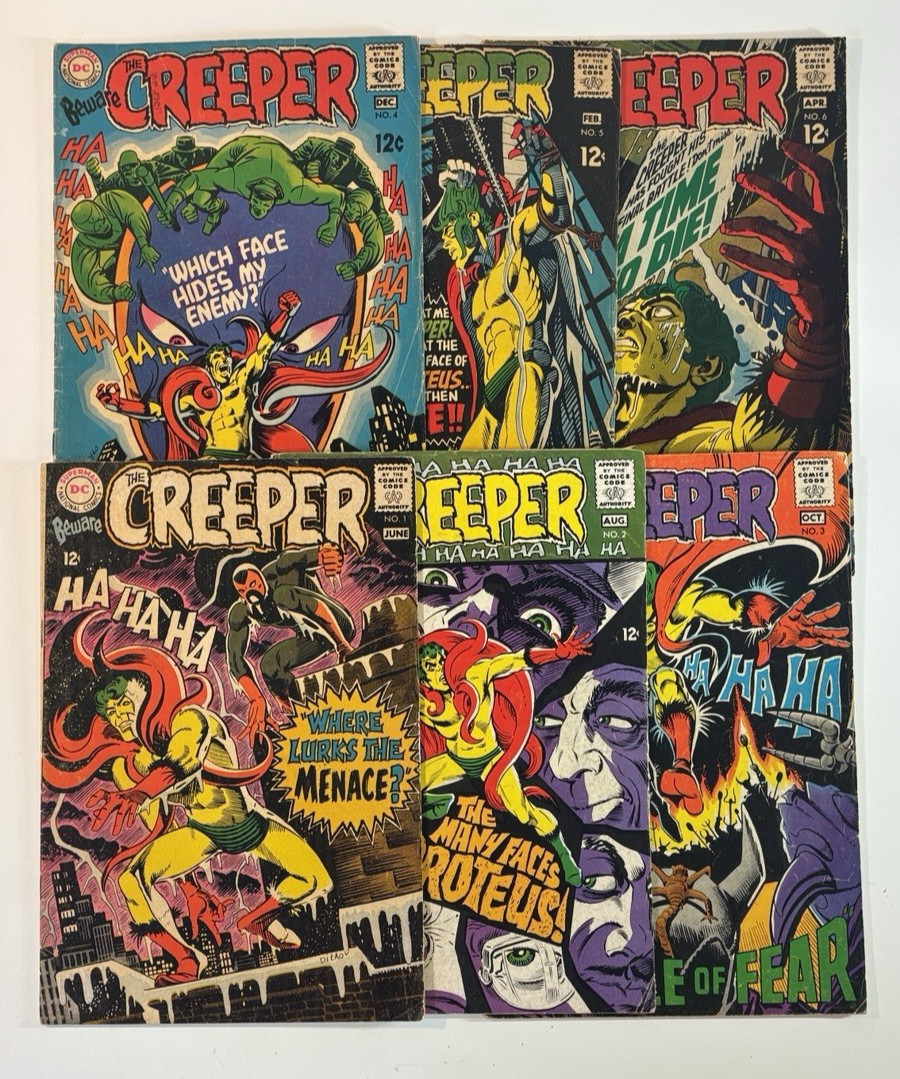 Beware the Creeper #1-6 Complete Series DC Comics 1968 Ditko FN 6.0
