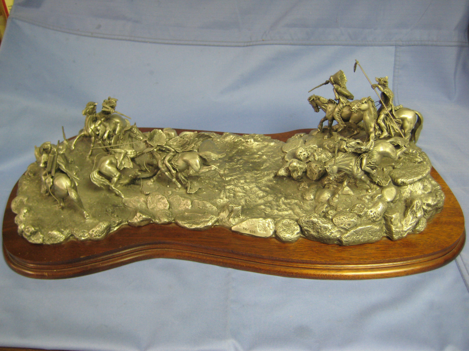 1981 Chilmark AMBUSHED by Don Polland, Ltd. Ed. Pewter Sculpture, COA, #36 / 500