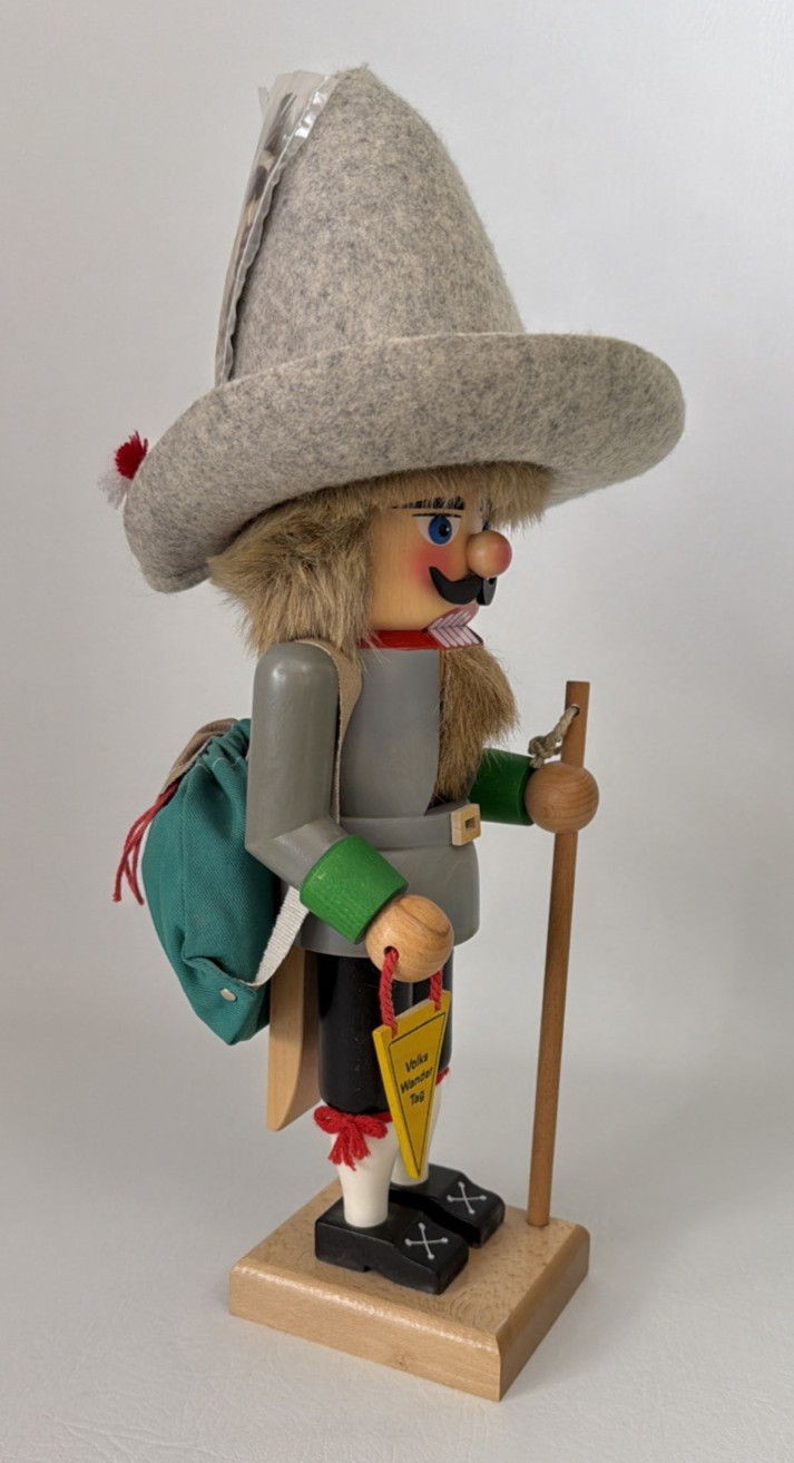 Vintage German Nutcracker Erzgebirgische Volkskunst Octoberfest 16” Hiker Vintage German Nutcracker Erzgebirgische Volkskunst Octoberfest 16” Hiker