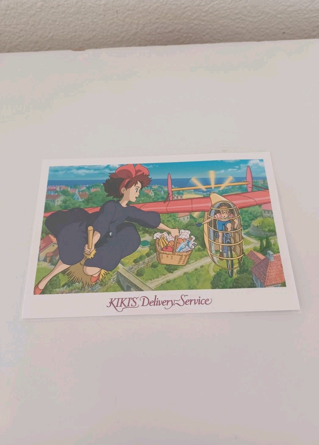 Official Studio Ghibli Kiki\'s Delivery Service postcard Kiki & Tombo