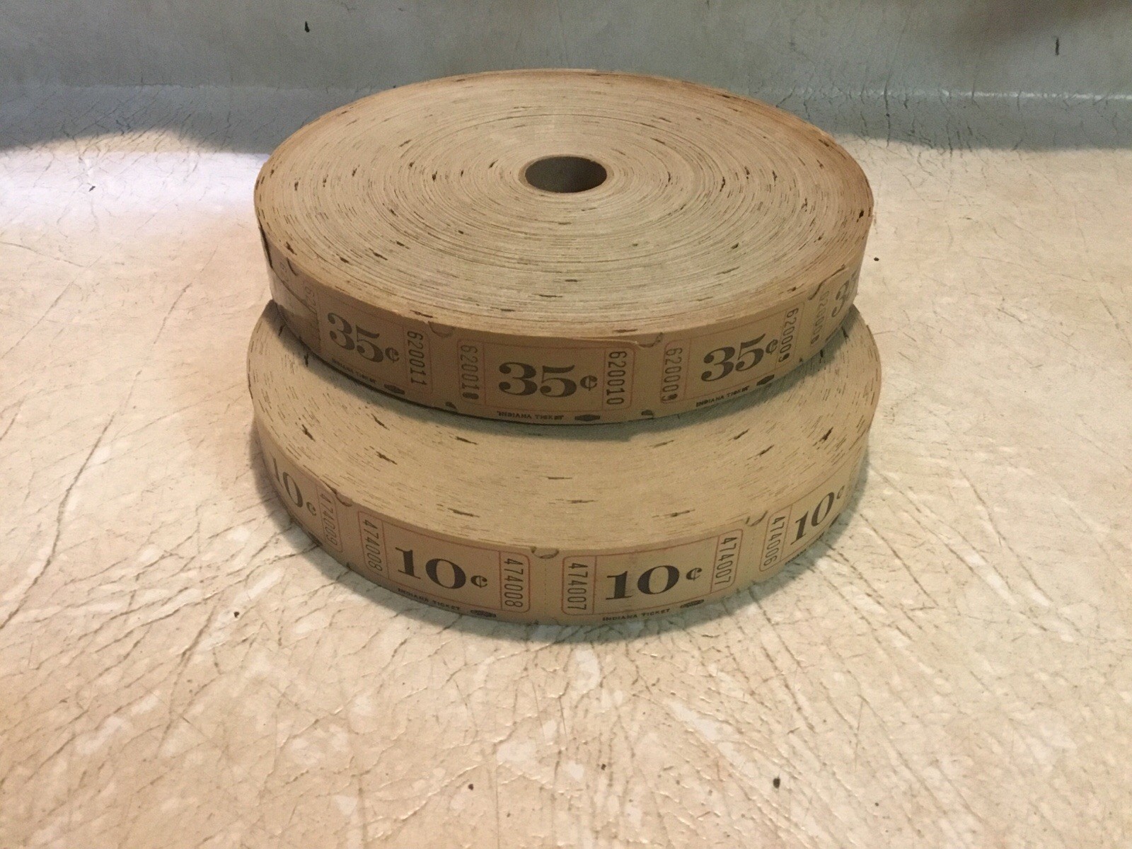 Vintage/antique amusement park ticket Roll 35 & 10 Cents Tickets “New Vintage/antique amusement park ticket Roll 35 & 10 Cents Tickets “New