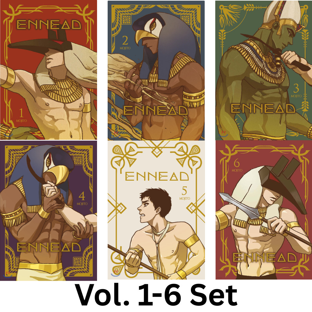 ENNEAD Vol. 1-6 Complete Set Korean Webtoon Manhwa Comic Book Manga BL