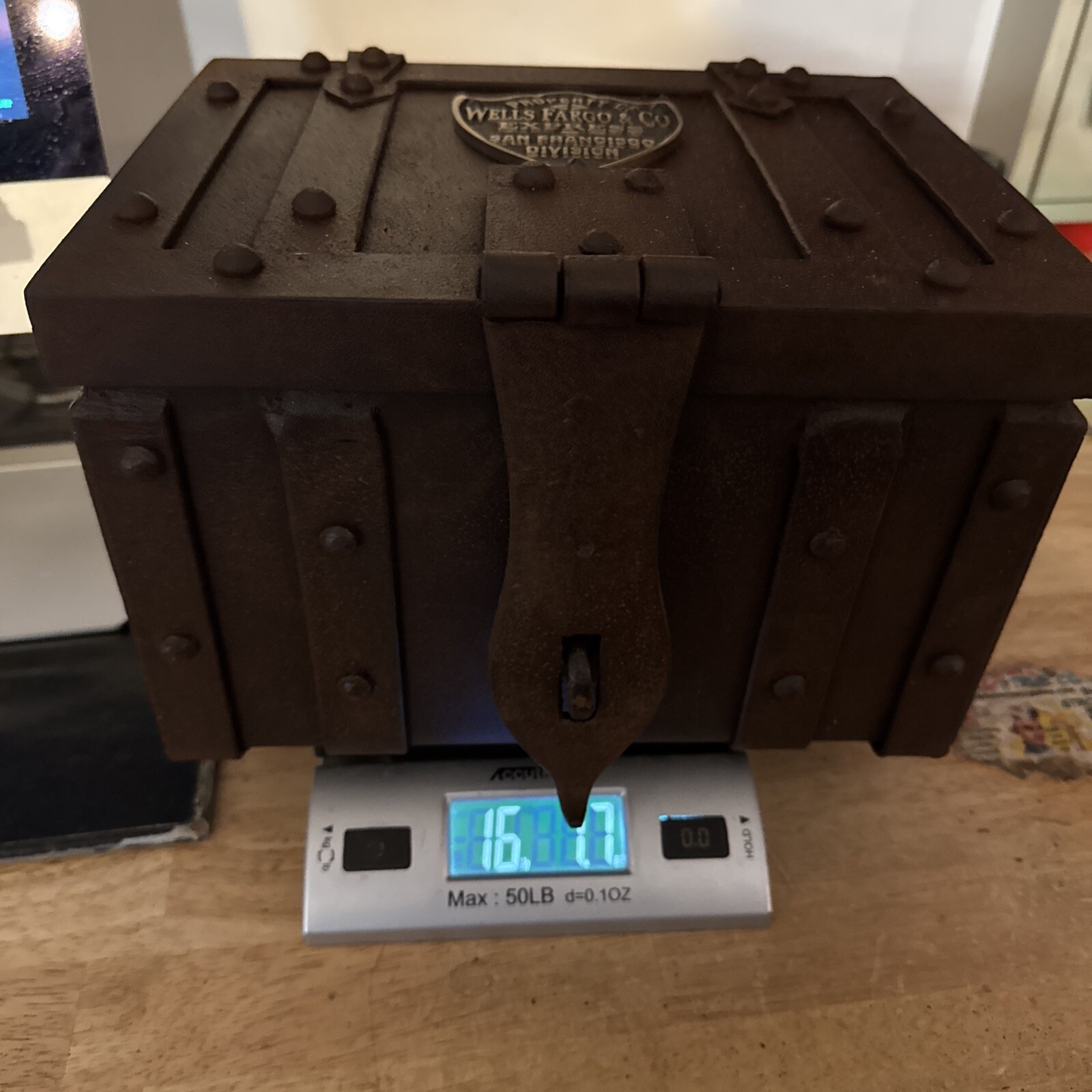 San Francisco Strong Box Wells Fargo Metal Treasure USA Home Office Work Decor